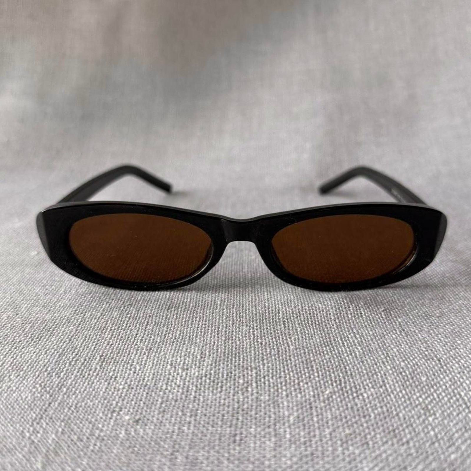 Other Skinny thin black frame sunglasses WMNS2 Size ONE SIZE - 1 Thumbnail