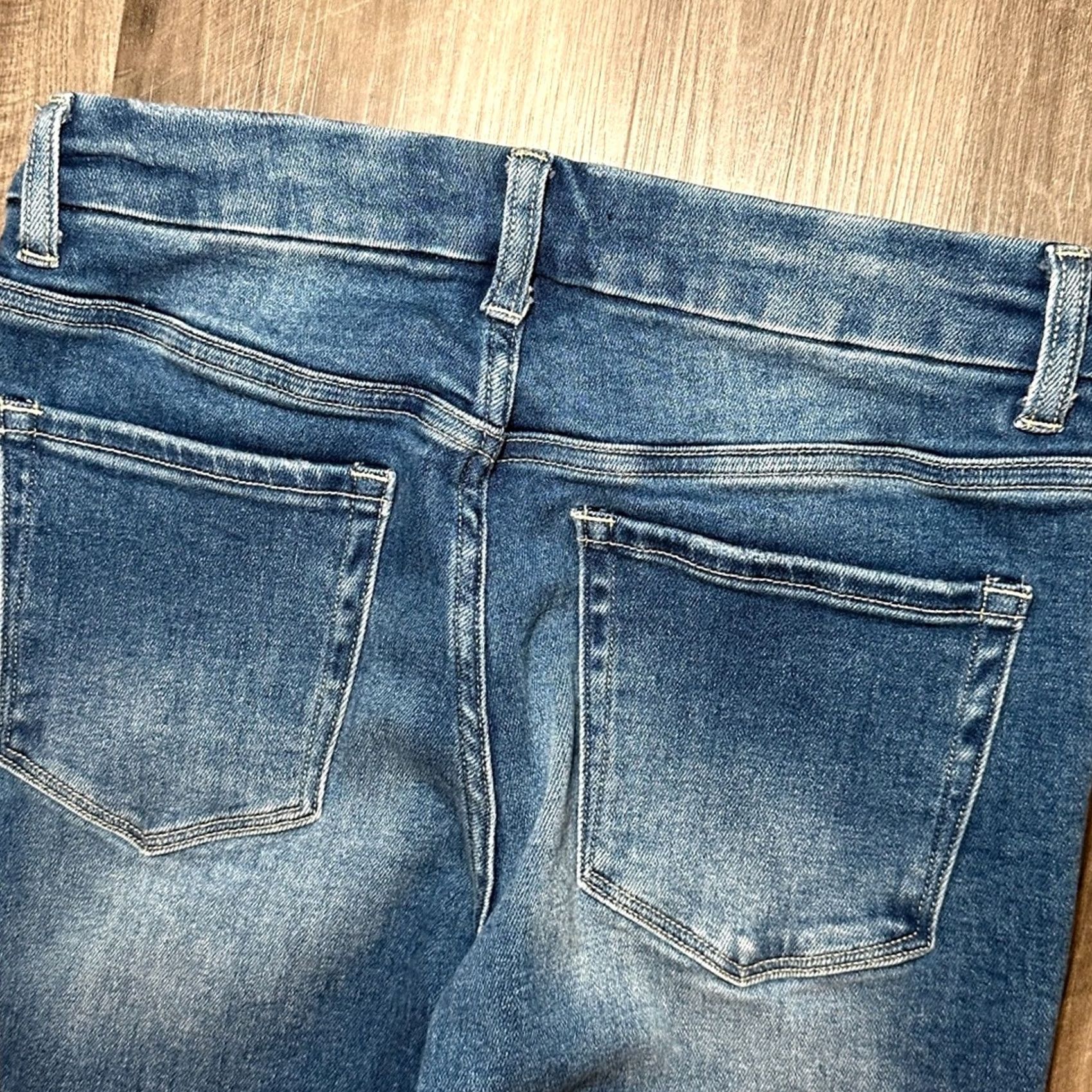 Vintage Vervet VERVET BY FLYING MONKEY Midnight in Paris Crop Raw Hem Jeans - 28 Women Blue 28 Cropped Jeans Womens 28 Size 28" / US 6 / IT 42 - 3 Thumbnail
