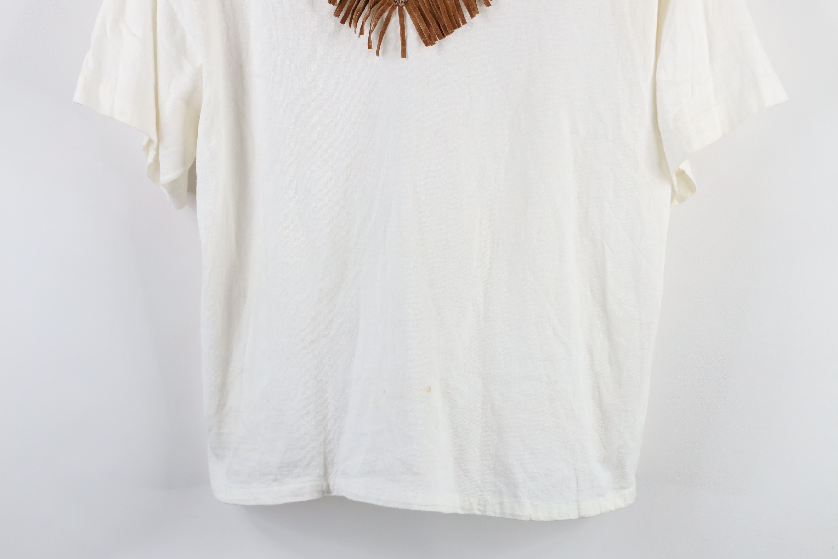 Vintage Vintage 90s Streetwear Chic Fringed Western T-Shirt USA Size ONE SIZE - 3 Thumbnail