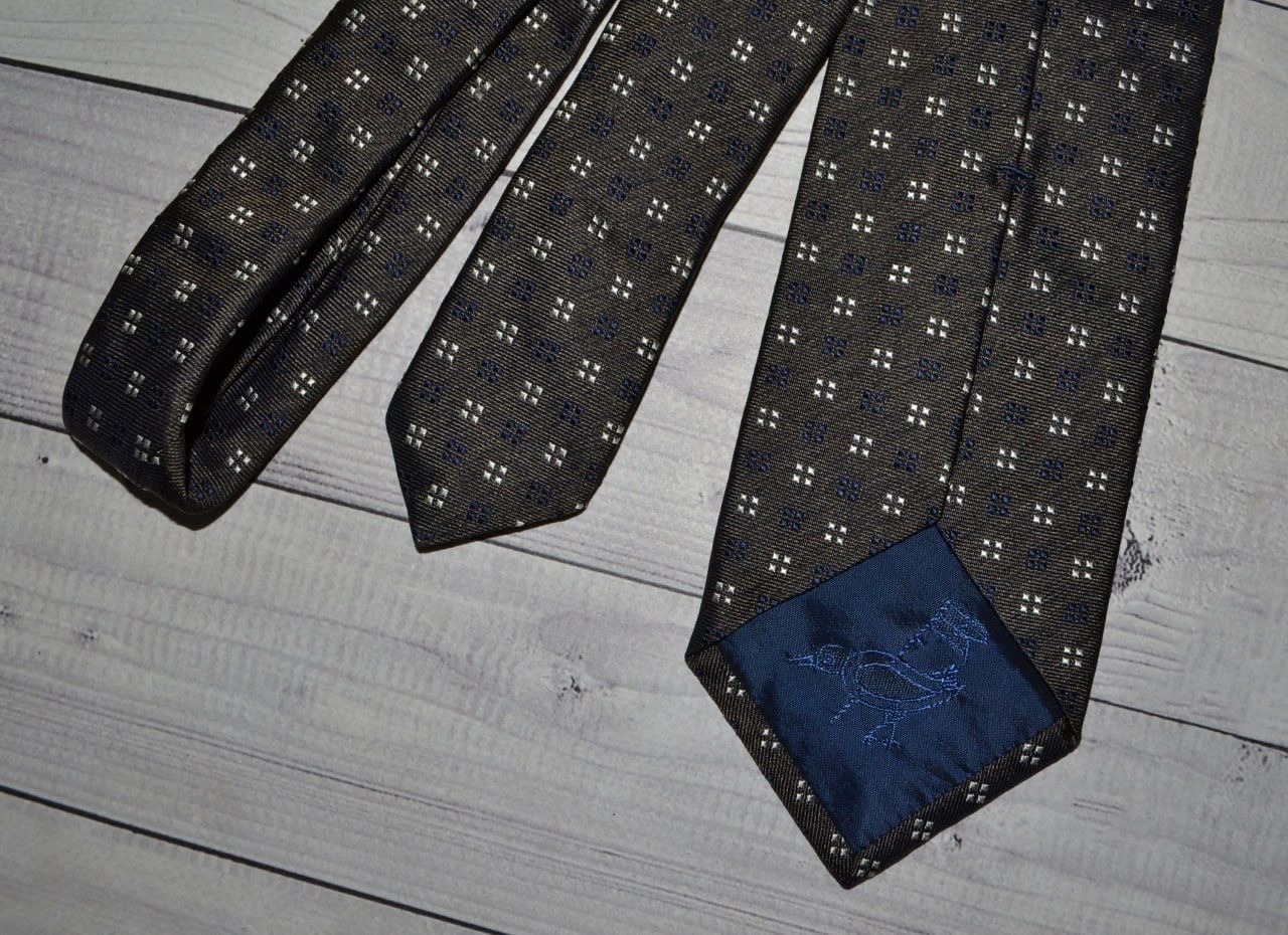 Faconnable Faconnable Brown Silk Tie Size ONE SIZE - 6 Thumbnail