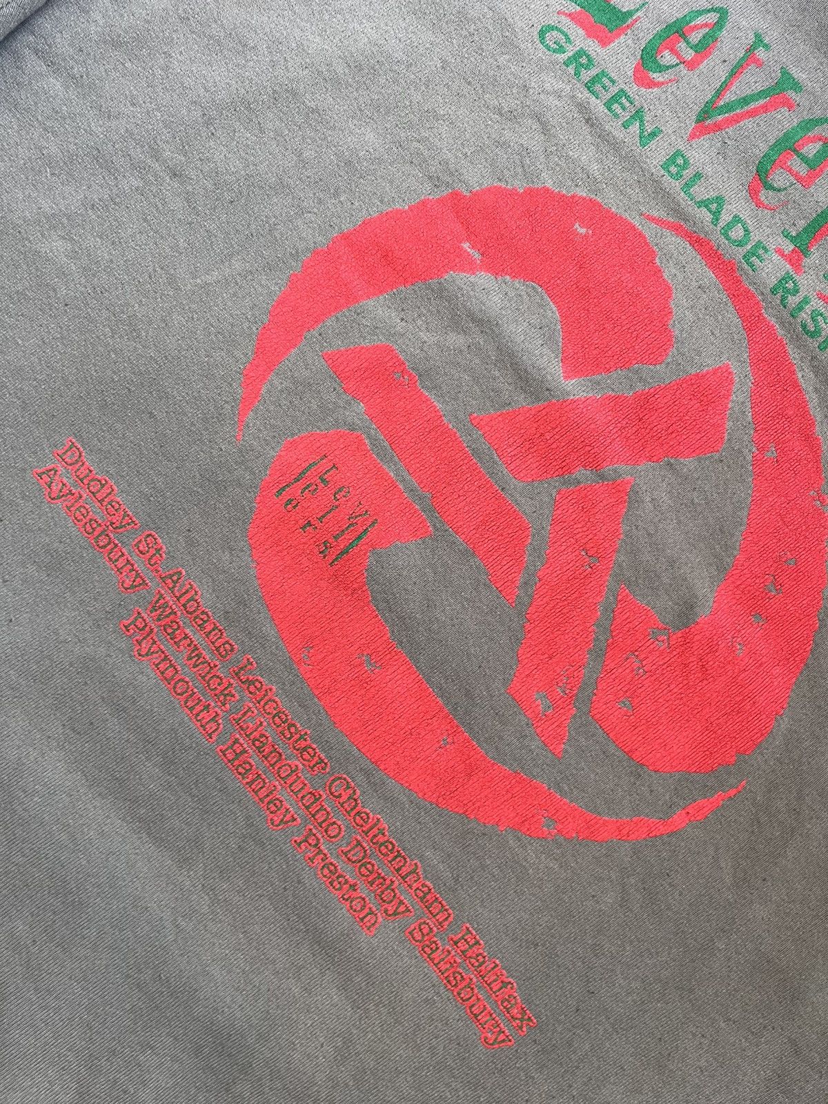 Band Tees × Vintage 00s Vintage The Levellers Distressed Hoodie PUNK 2003 Tour Size US XL / EU 56 / 4 - 16 Thumbnail