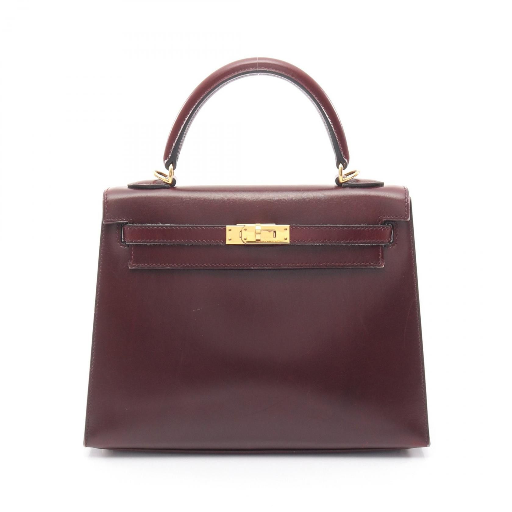 Hermes Hermes Hermes Kelly25 Box Calf Leather Handbag L DUTY FREE for USA Size ONE SIZE - 1 Thumbnail