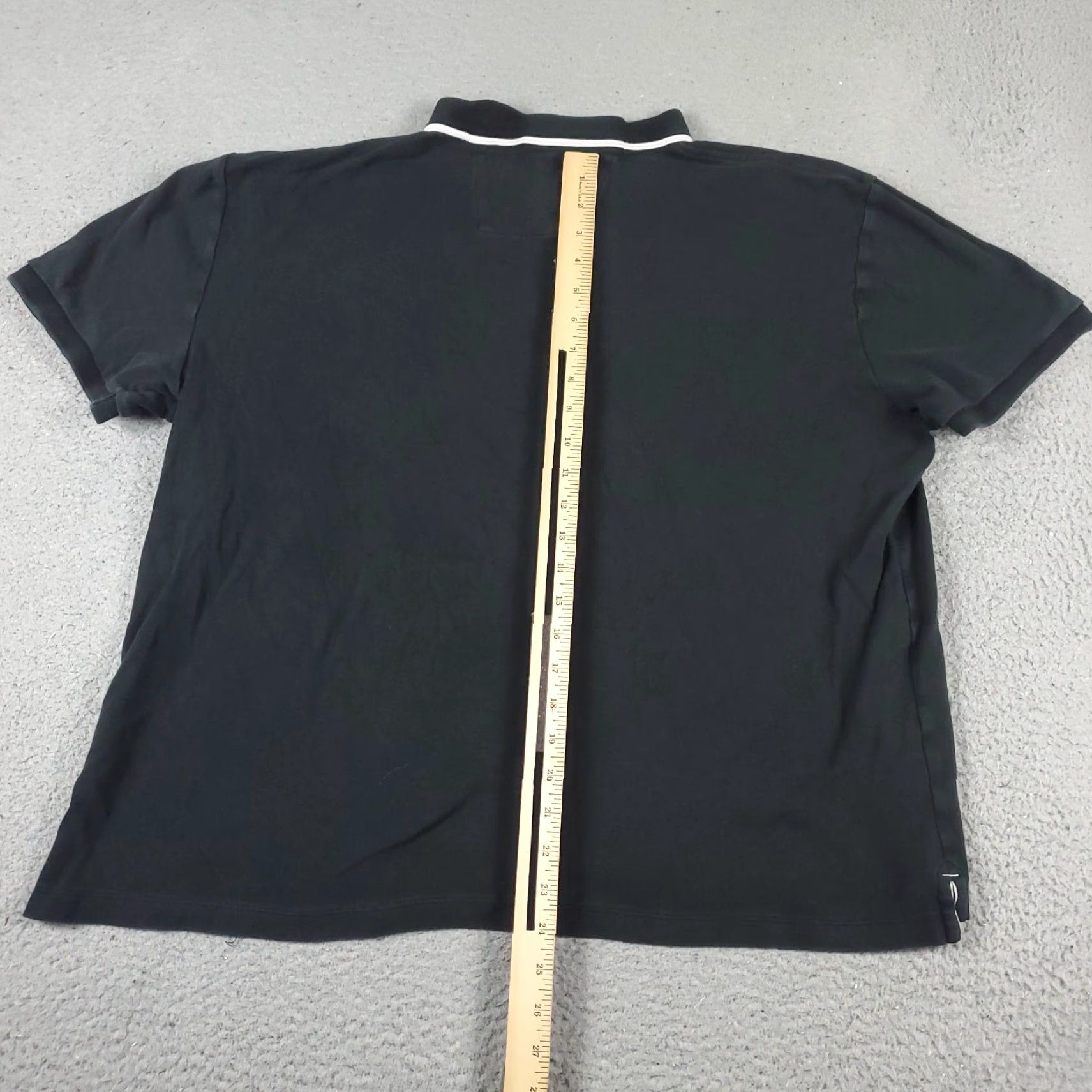 Nautica Nautica Polo Shirt Mens XL Black Solid Short Sleeve Casual Polo Shirt Adult XL Black Nautica Polo Mens Clothing Size US XL / EU 56 / 4 - 4 Thumbnail