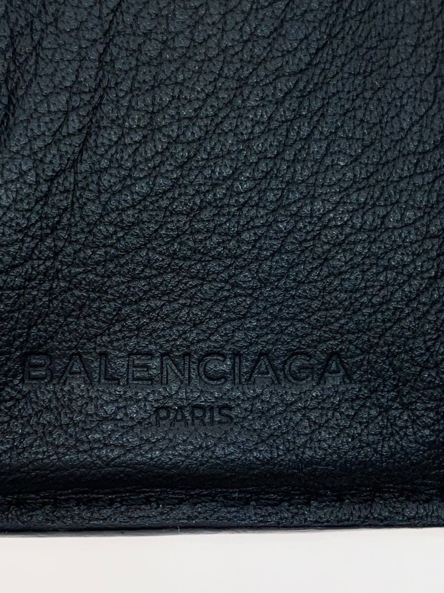 Balenciaga Balenciaga Leather Tri-Fold Wallet Black Size ONE SIZE - 3 Thumbnail