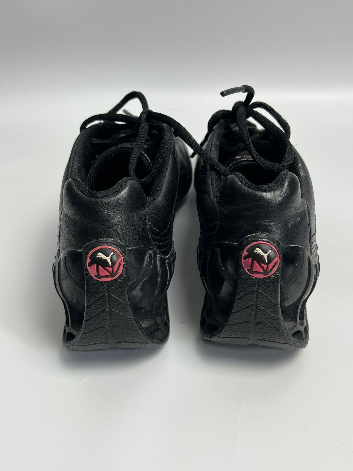 Puma Puma Structure Cat Low Trainers – Black Leather / Vintage Size US 8 / IT 38 - 4 Thumbnail