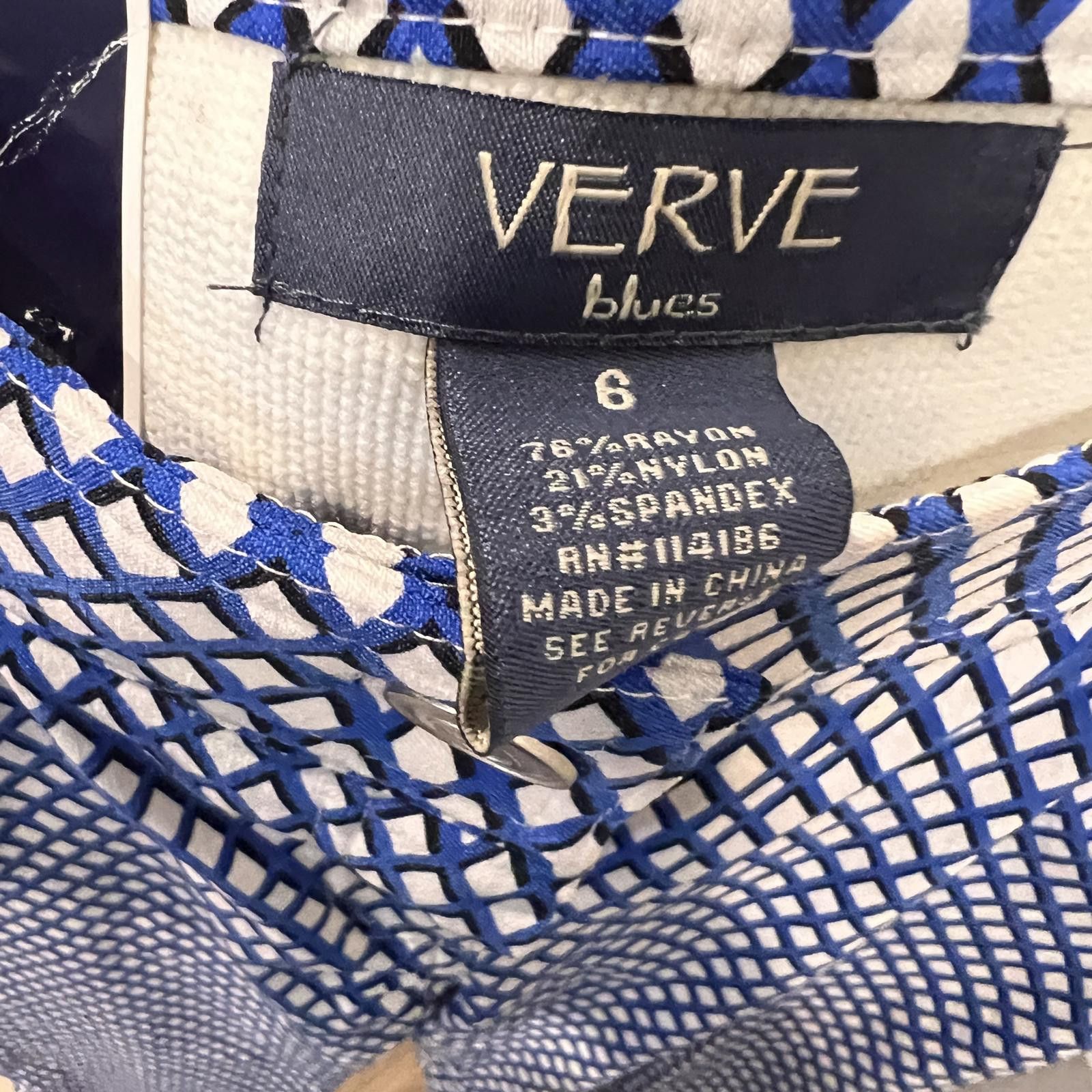 Other Verve Blues Women's Amalfi Blu Drop Shadow Casual Pants Size 28" / US 6 / IT 42 - 3 Thumbnail