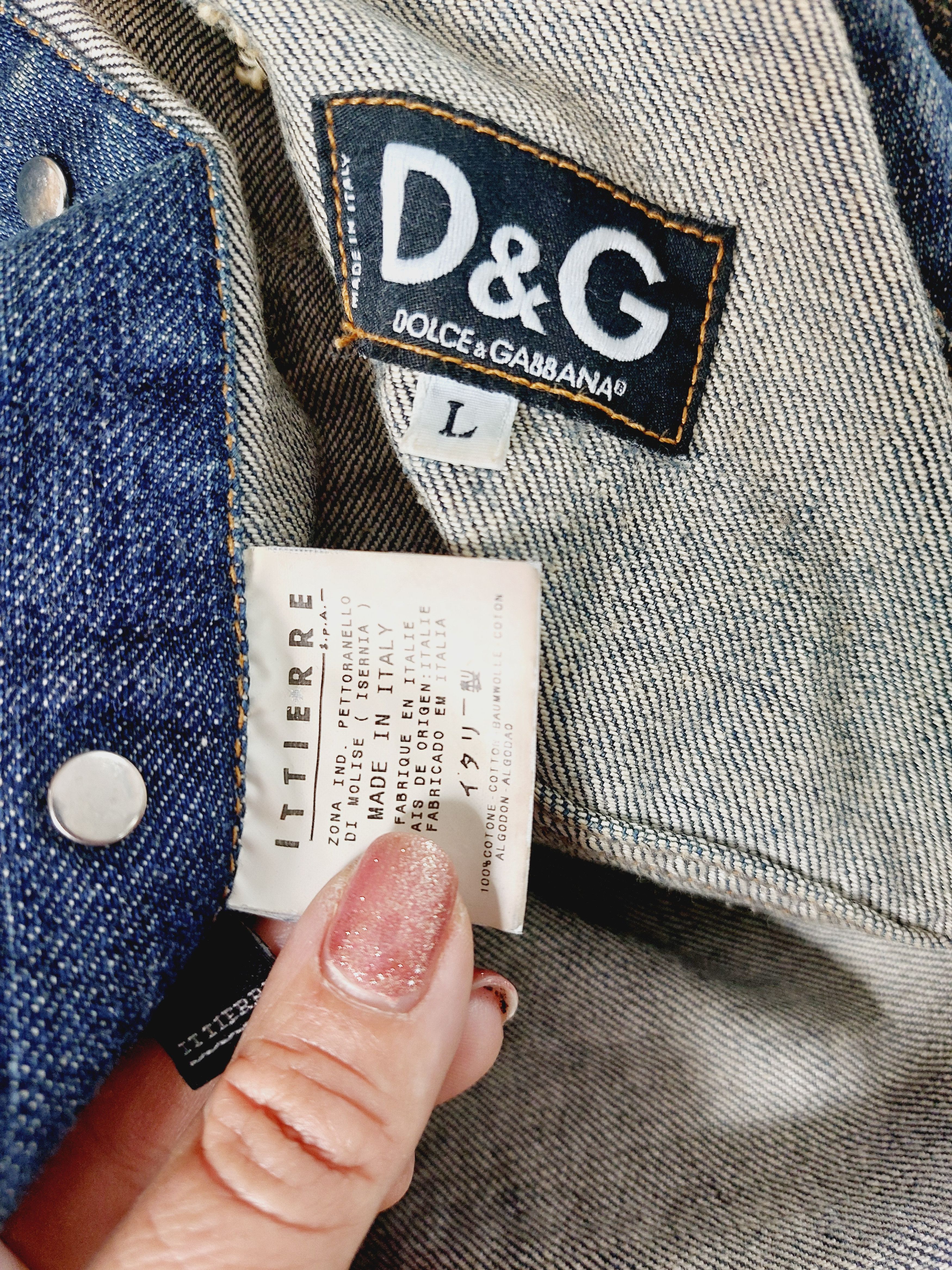 Dolce & Gabbana Dolce and Gabbana D&G SS2001 Spray Paint Safety Pin Jacket Size US XS / EU 42 / 0 - 23 Thumbnail