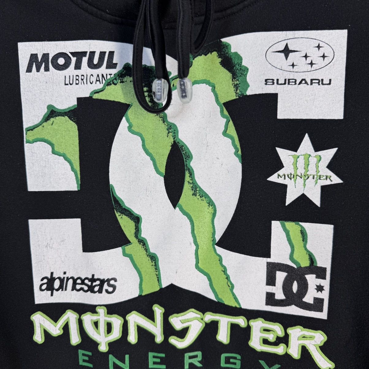 DC DC shoes Subaru Fox Racing Monster Energy hoodie big logo Size US XL / EU 56 / 4 - 3 Thumbnail