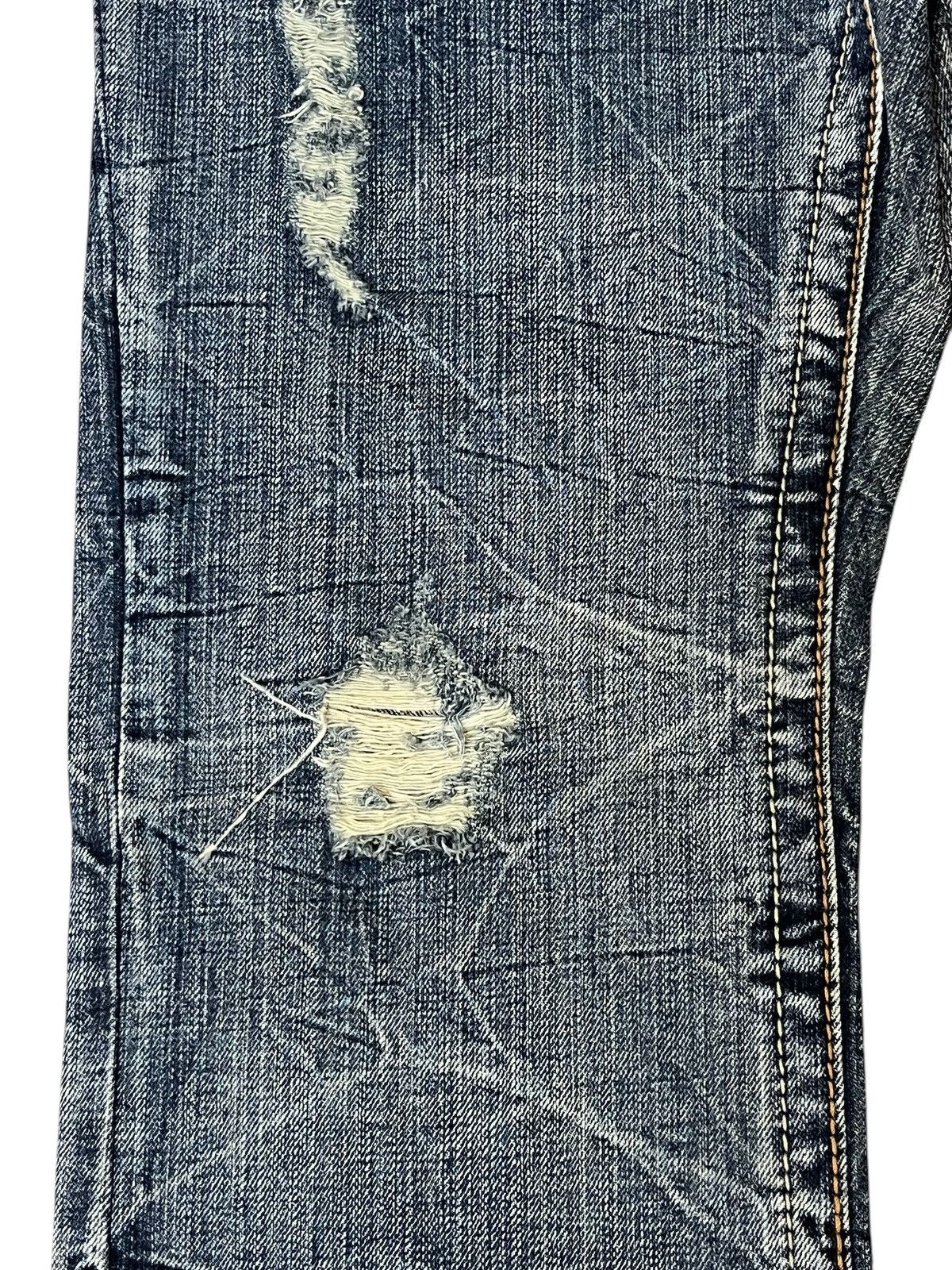 semanticdesign SICK🔥VINTAGE SEMANTIC DESIGN JAPAN DISTRESSED FLARED JEANS Size US 31 - 5 Thumbnail