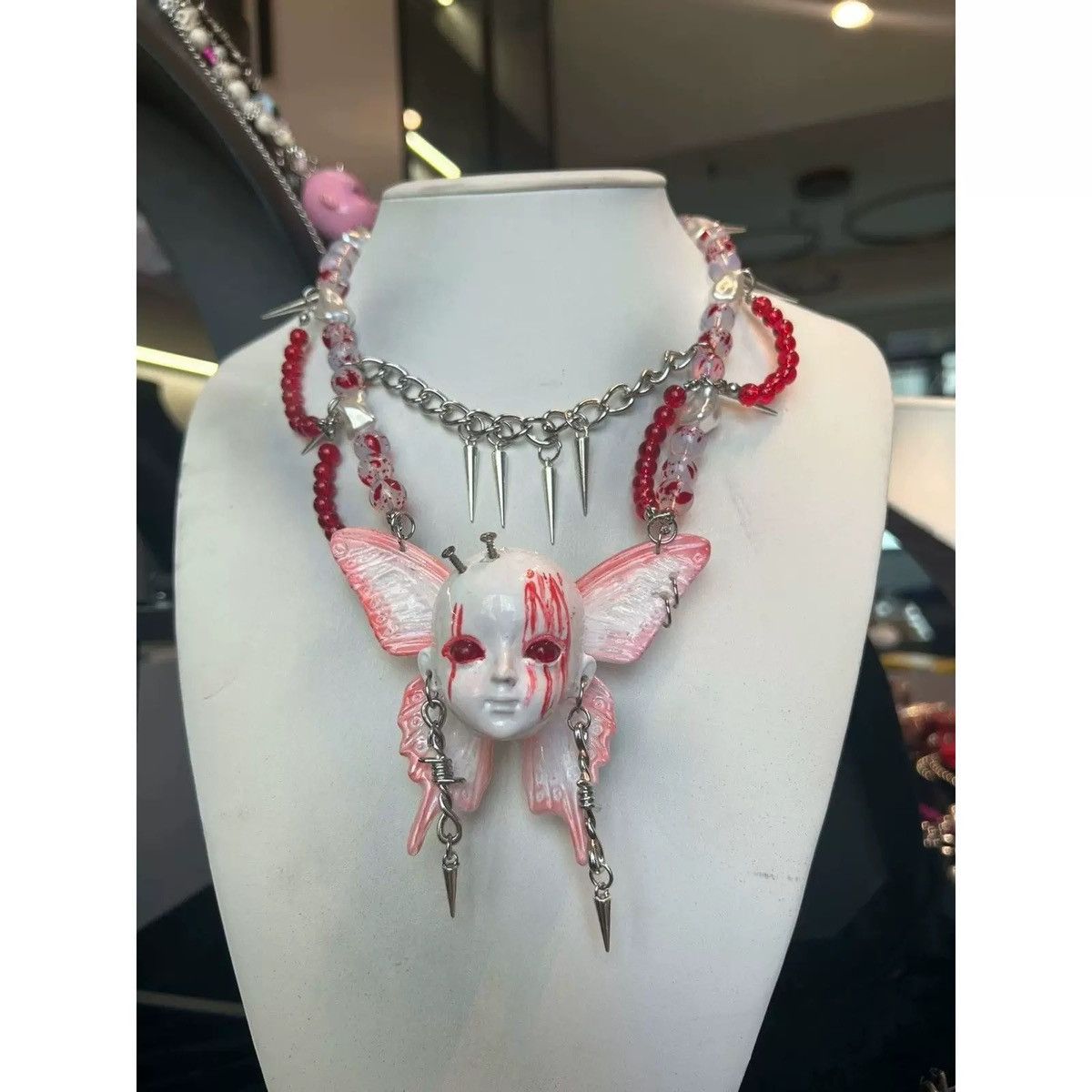 Japanese Brand × Vintage Retro punk necklace Size ONE SIZE - 2 Thumbnail