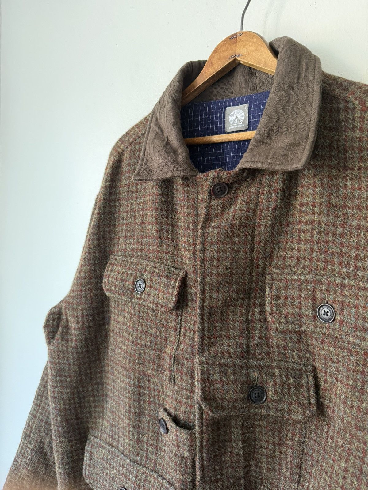 18 East 18 East Houndstooth Wool Lined Hunting Jacket Size US S / EU 44-46 / 1 - 6 Thumbnail