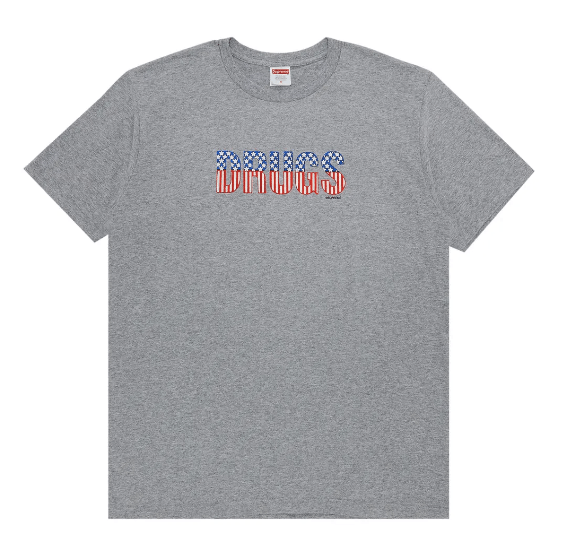 Supreme Supreme Drugs Tee Heather Grey Size L Size US L / EU 52-54 / 3 - 1 Thumbnail