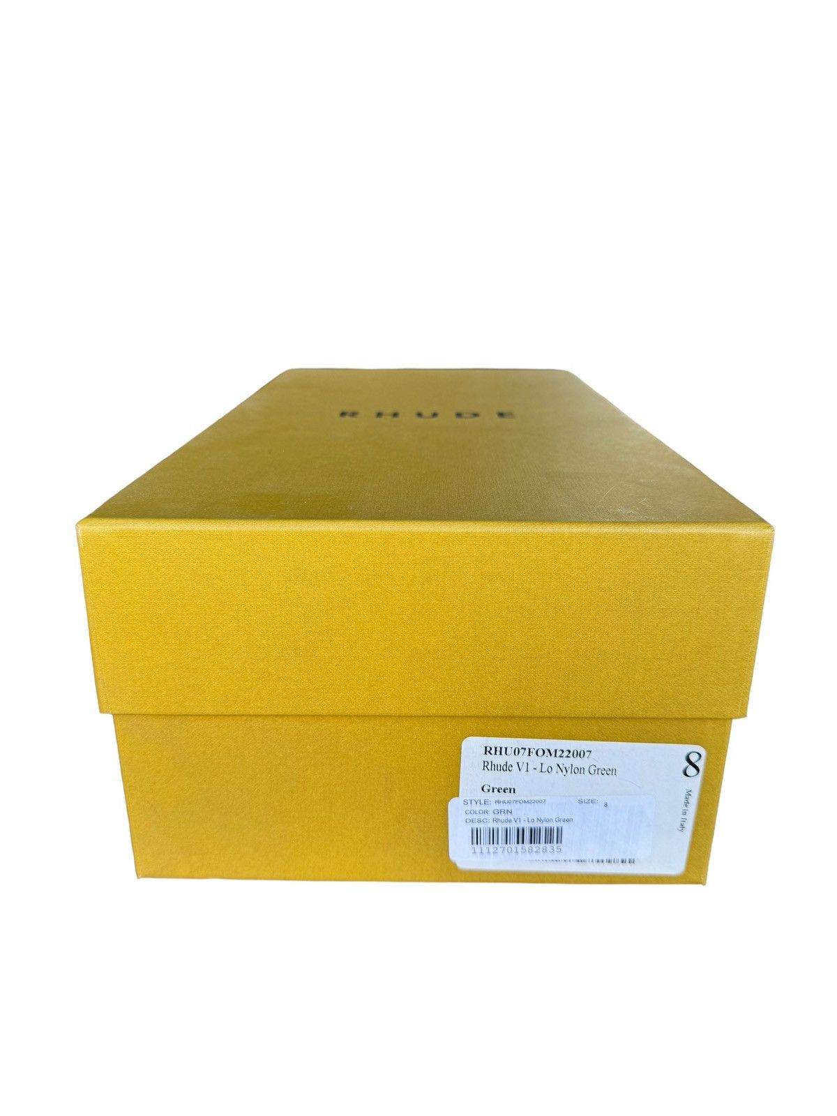 Rhude Unreleased Green V1 Nylon Lo Sneaker Size US 8 / EU 41 - 10 Thumbnail
