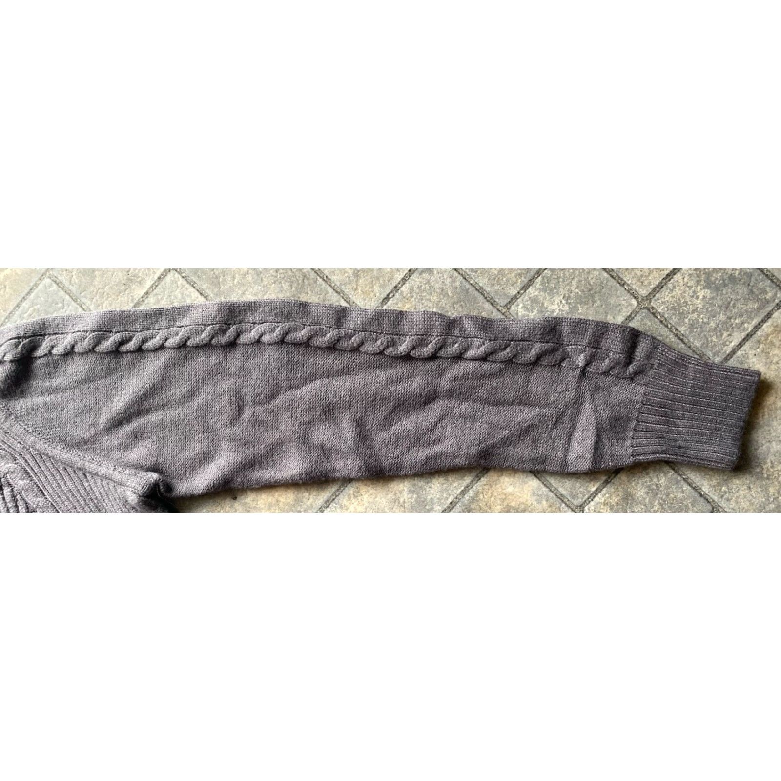 Vintage Nils WOMENS LARGE Francesca Sweater Removable Faux Fur Collar Pewter Heather NWT Size L / US 10 / IT 46 - 7 Thumbnail