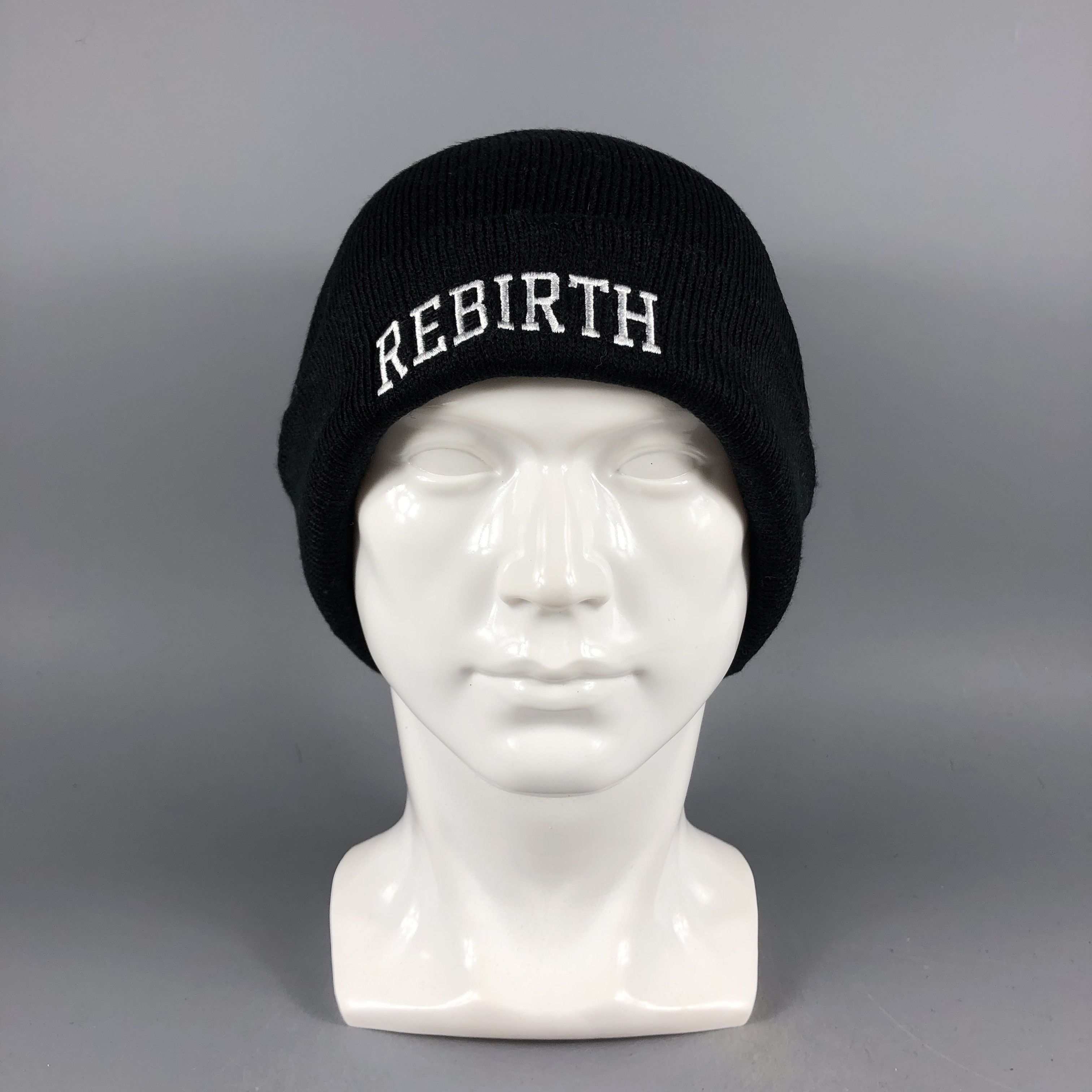 Japanese Brand × Vintage Rebirth Black Beanie Snow Hat Snow Cap -D1011 Size ONE SIZE - 7 Thumbnail