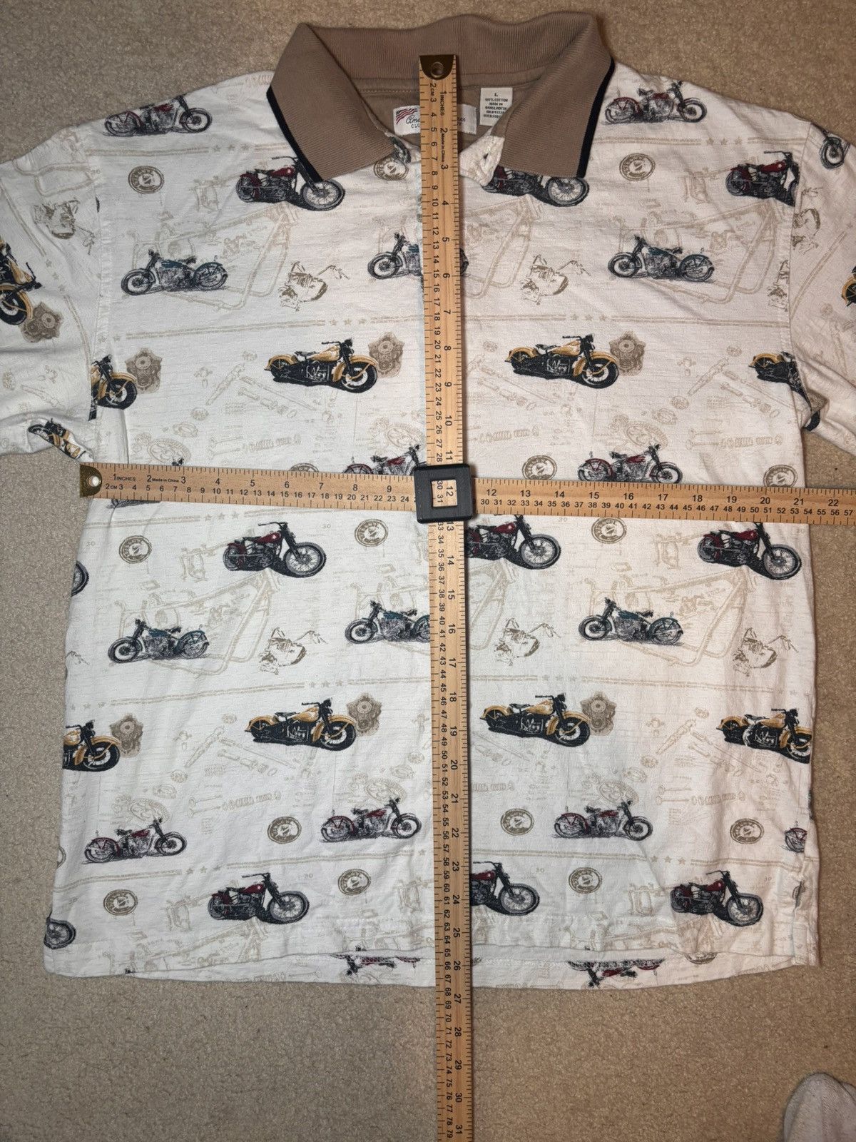 Other American Summer Mens Short Sleeve Motorcycle Polo Size L Size US L / EU 52-54 / 3 - 4 Thumbnail