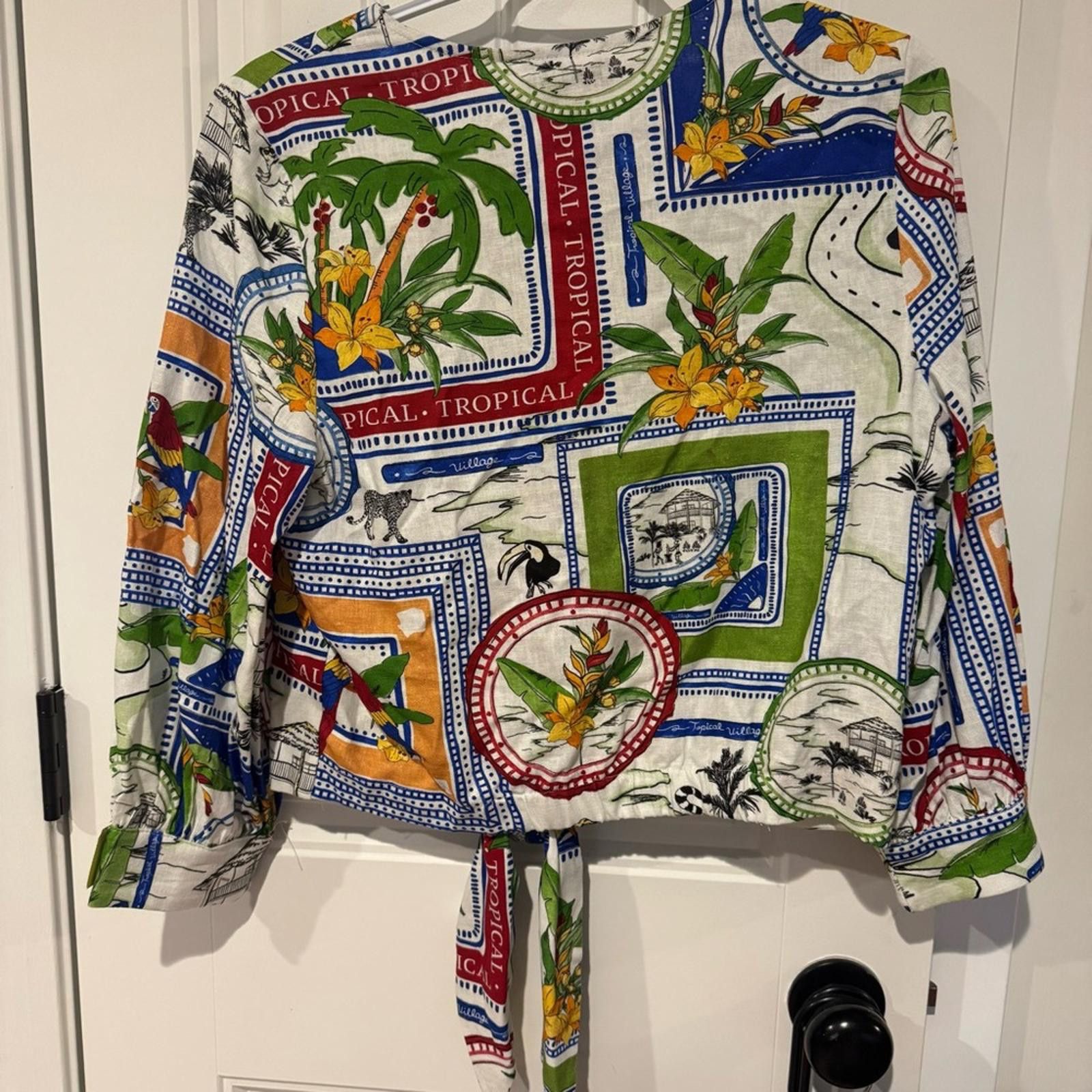 Other Rachel Zoe Tropical Printed Outfit-Pants/Shirt Size S / US 4 / IT 40 - 3 Thumbnail