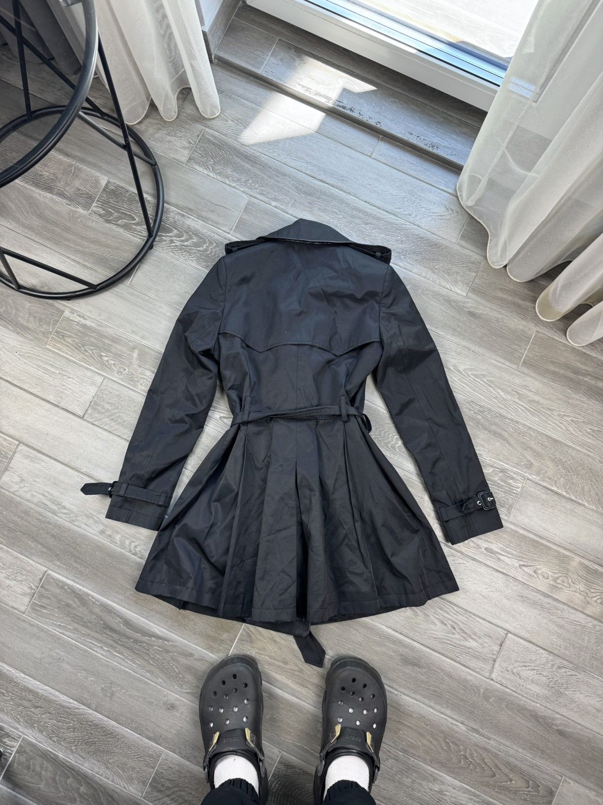 Lauren Ralph Lauren Lauren Ralph Lauren Black Trench Coat Jacket Size S / US 4 / IT 40 - 11 Thumbnail