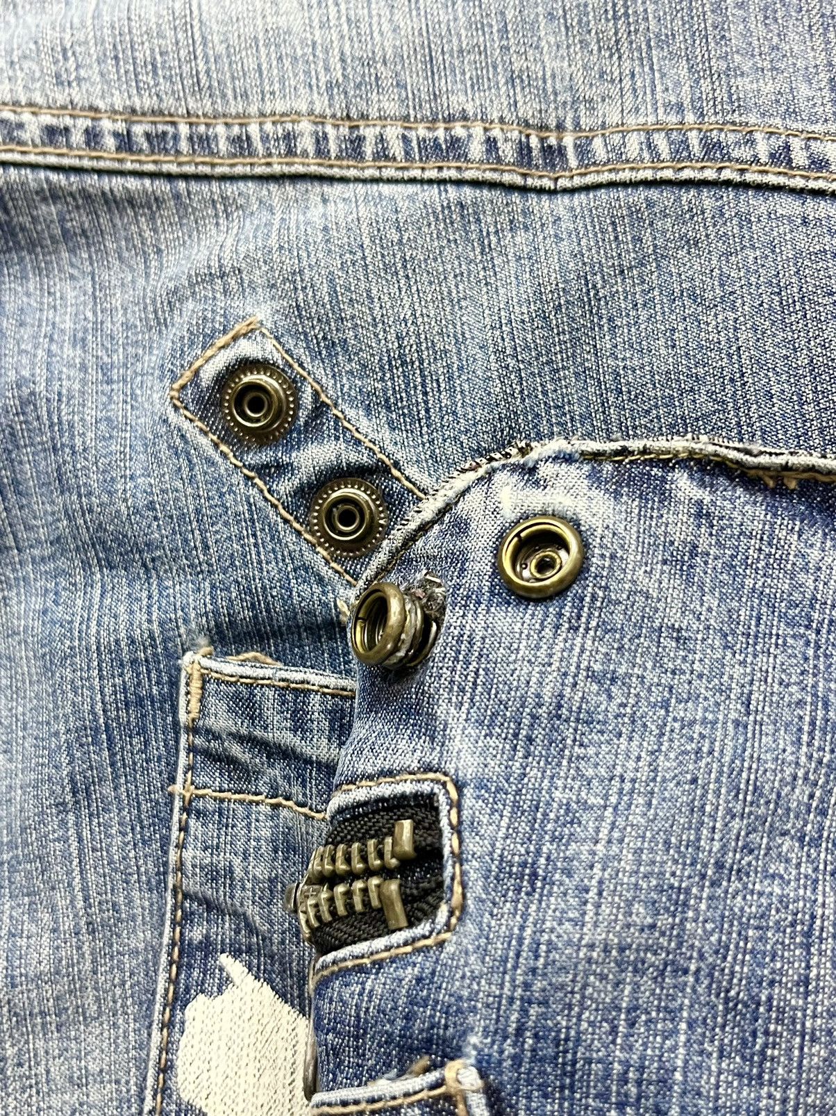 Grailed PPFM EASTERN ROCK ANARCHY DENIM Punk Zipper Reversible Denim Size US 31 - 9 Thumbnail