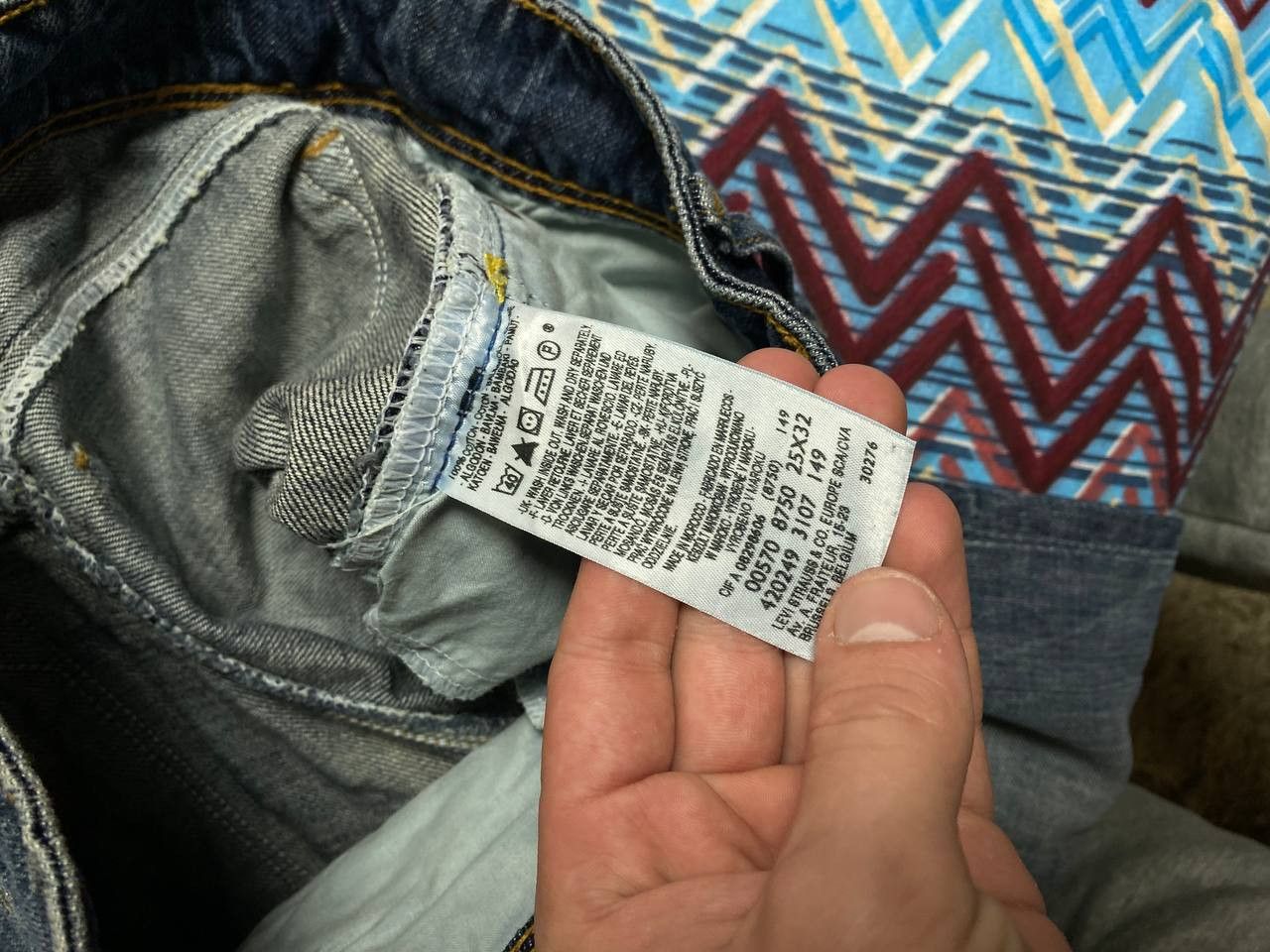 Levi's × Vintage Vintage Levi's 570 Faded Straight Denim Pants Size 25" / US 0 / IT 36 - 3 Thumbnail