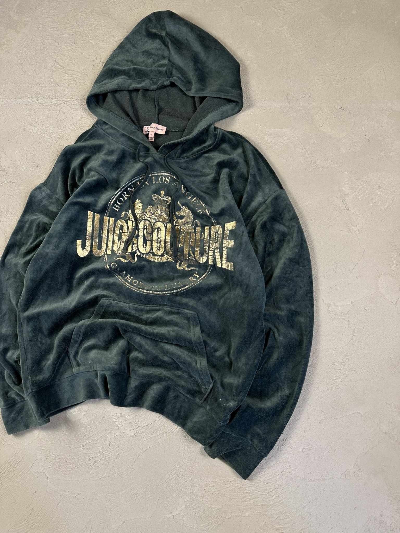 Juicy Couture Vintage Y2k Juicy Couture Velour Velvet Logo Hoodie Size M / US 6-8 / IT 42-44 - 3 Thumbnail