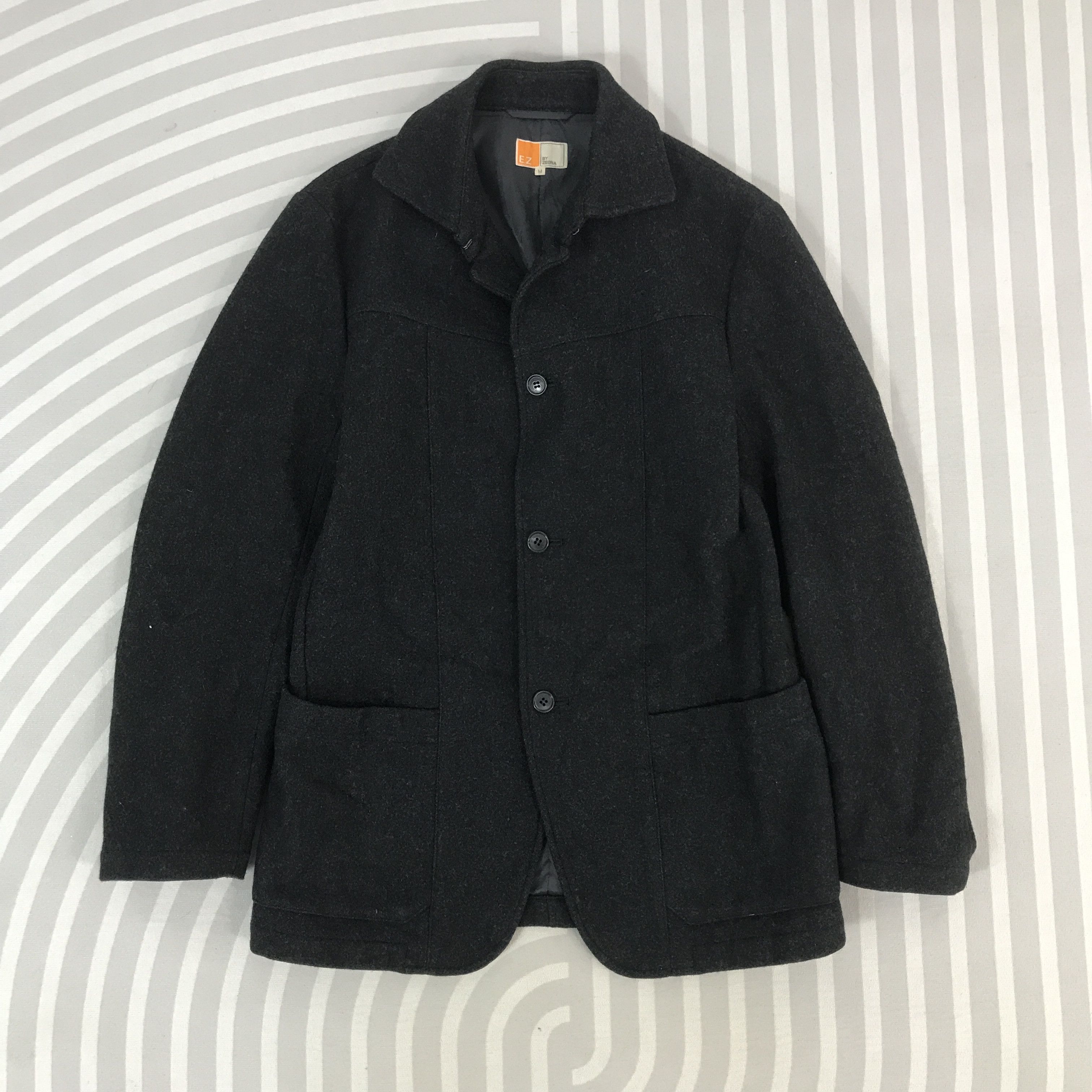 Vintage E.Z By Zgna Wool Button Jacket