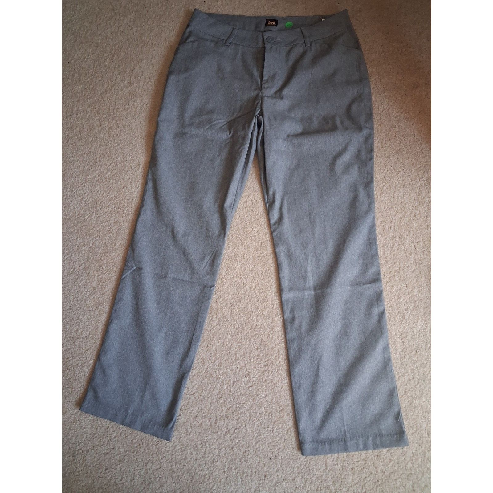 Lee Lee Gray Pants Women Wrinkle Free Size 10 Short Size 32" / US 10 / IT 46 - 1 Thumbnail