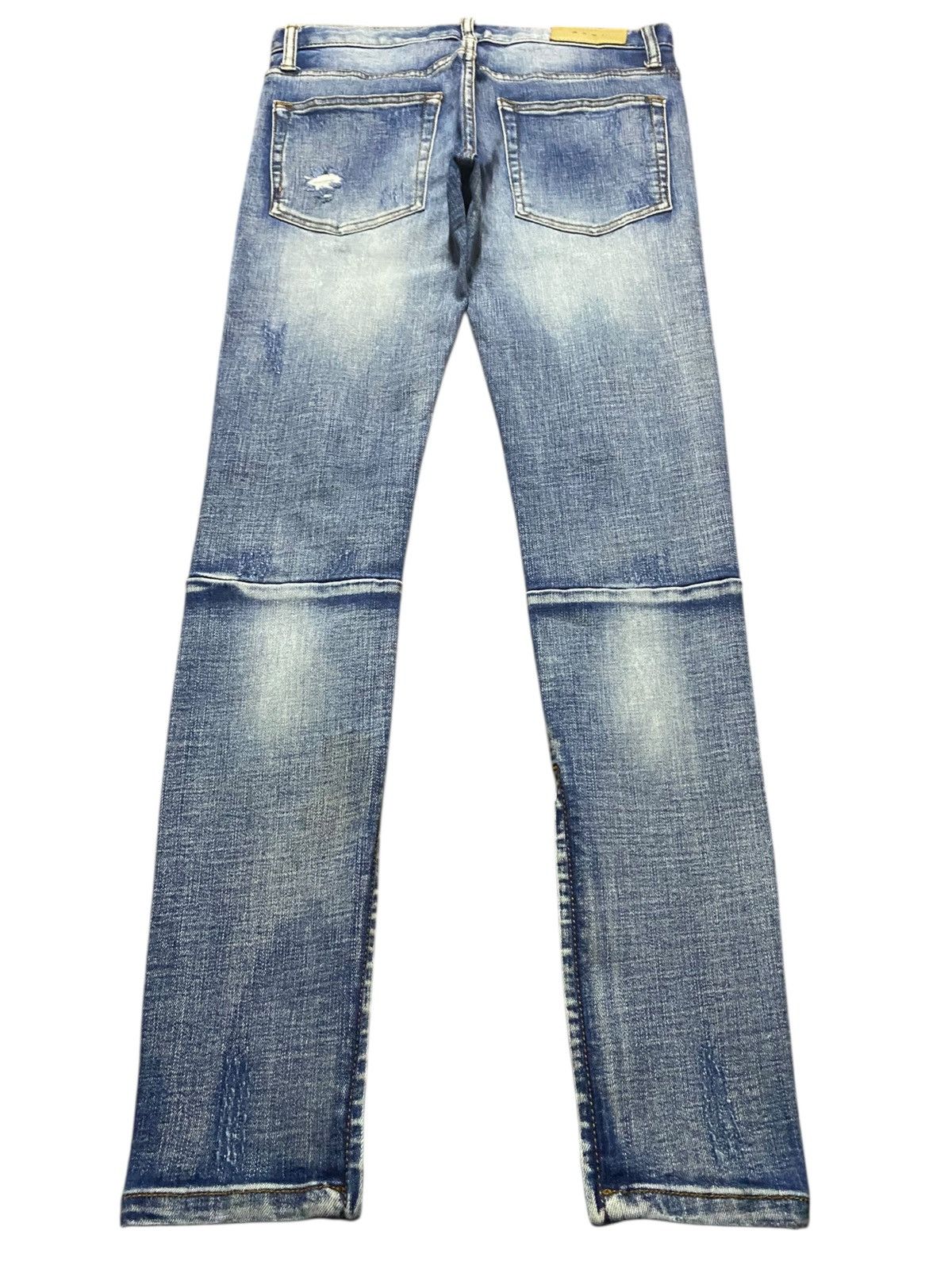 MNML Vintage Japanese Brand MNML Ripped Skinny Jeans Size US 30 / EU 46 - 2 Thumbnail