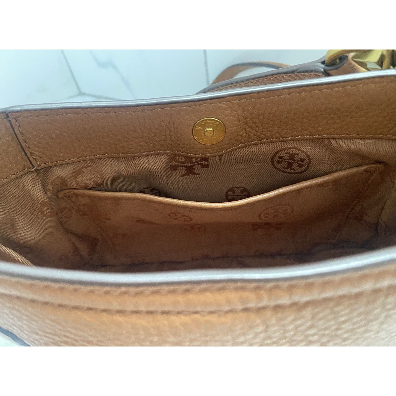 Tory Burch Tory Burch Frances Mini Vintage Camel Shoulder/Crossbody Size ONE SIZE - 7 Thumbnail