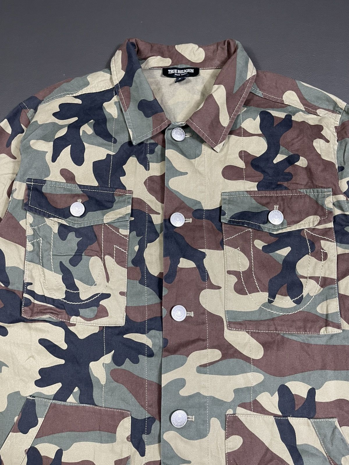 True Religion True Religion Buddha Logo Military Camo Jacket Size US M / EU 48-50 / 2 - 3 Thumbnail