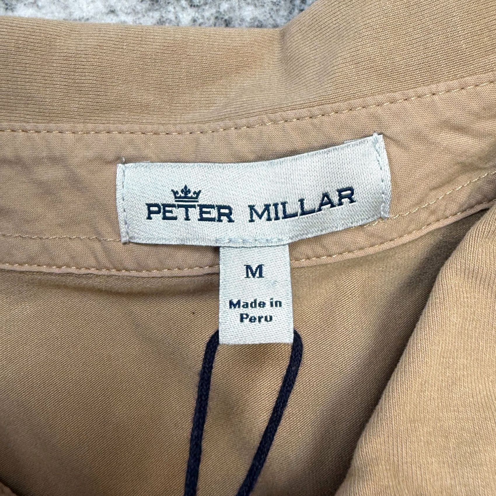 Peter Millar Peter Millar Shirt Men Medium Sand Crown Lava Wash Jersey Pearl Snap Stretch NEW Size US M / EU 48-50 / 2 - 6 Thumbnail