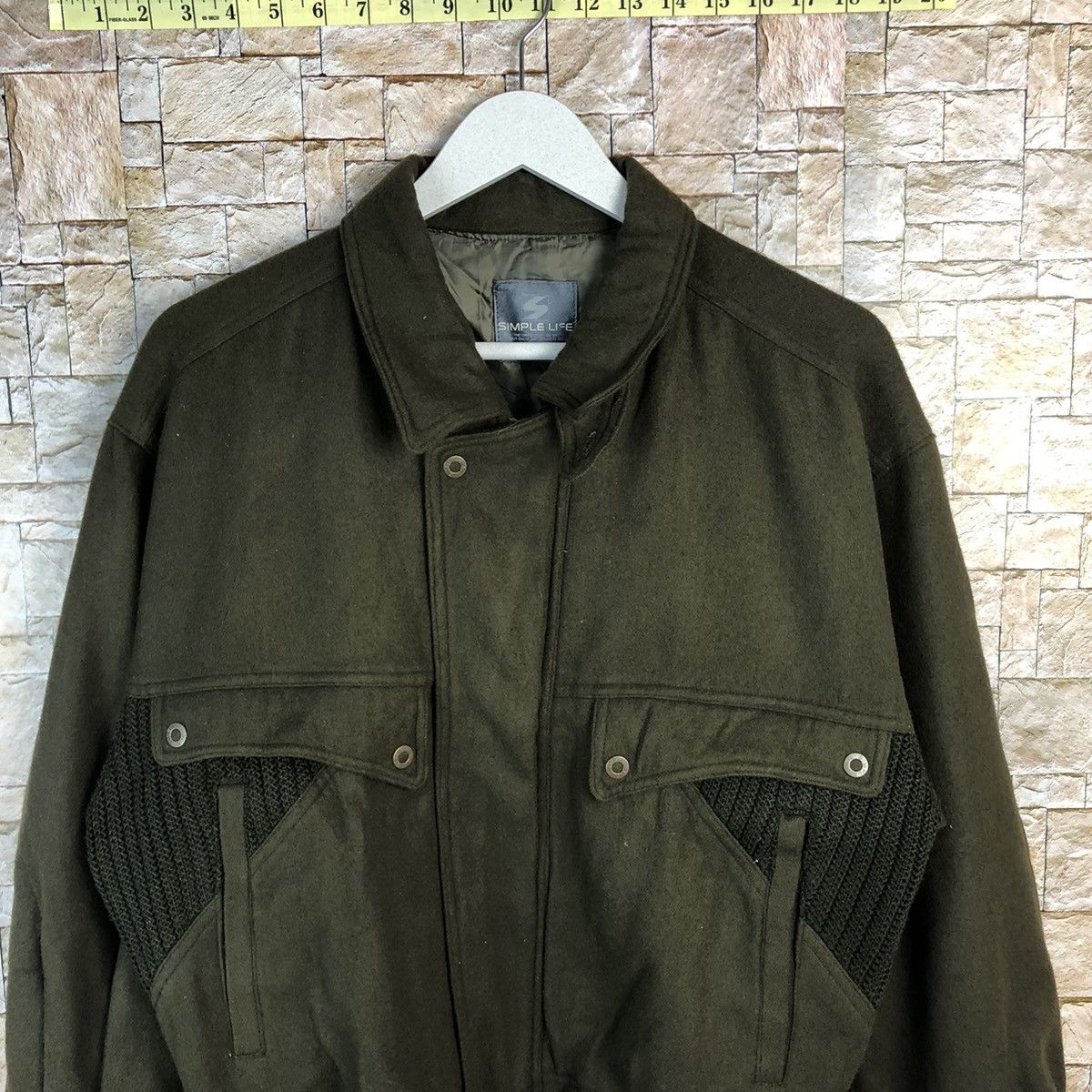 Japanese Brand Simple Life Green Bombers Jacket #A883 Size US S / EU 44-46 / 1 - 5 Thumbnail