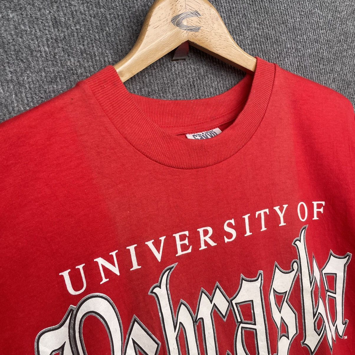 Vintage 1990s University of Nebraska OG Logo T Shirt Size US L / EU 52-54 / 3 - 3 Thumbnail