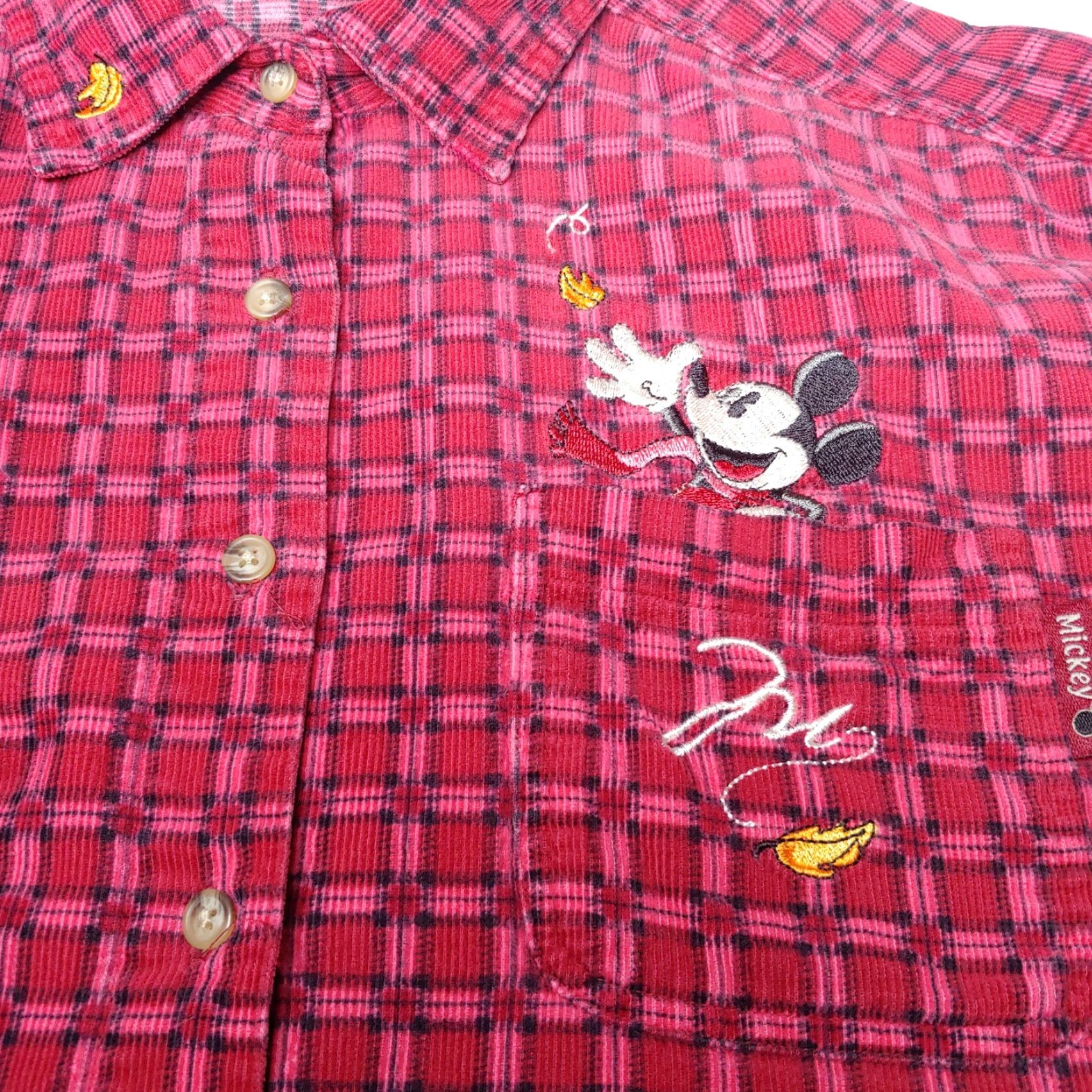 Mickey Unlimited VINTAGE Mickey Unlimited Mickey Mouse Shirt Women L Long Sleeve Red Plaid 90s Size L / US 10 / IT 46 - 3 Thumbnail