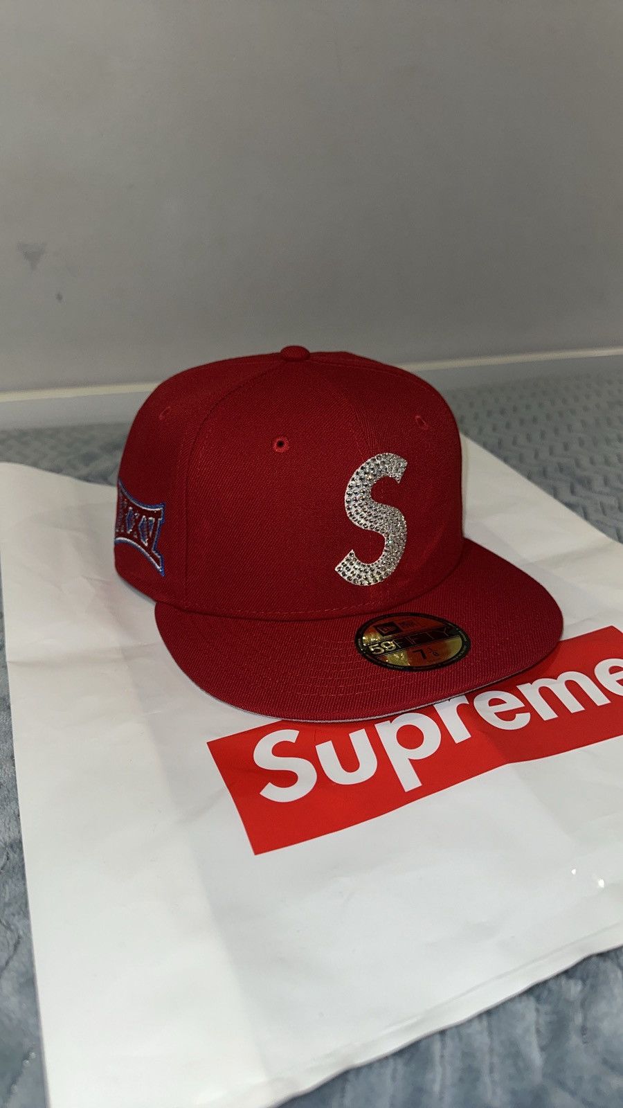 Supreme Supreme Swarovski S logo New era Cap 59 fifty Size ONE SIZE - 2 Thumbnail