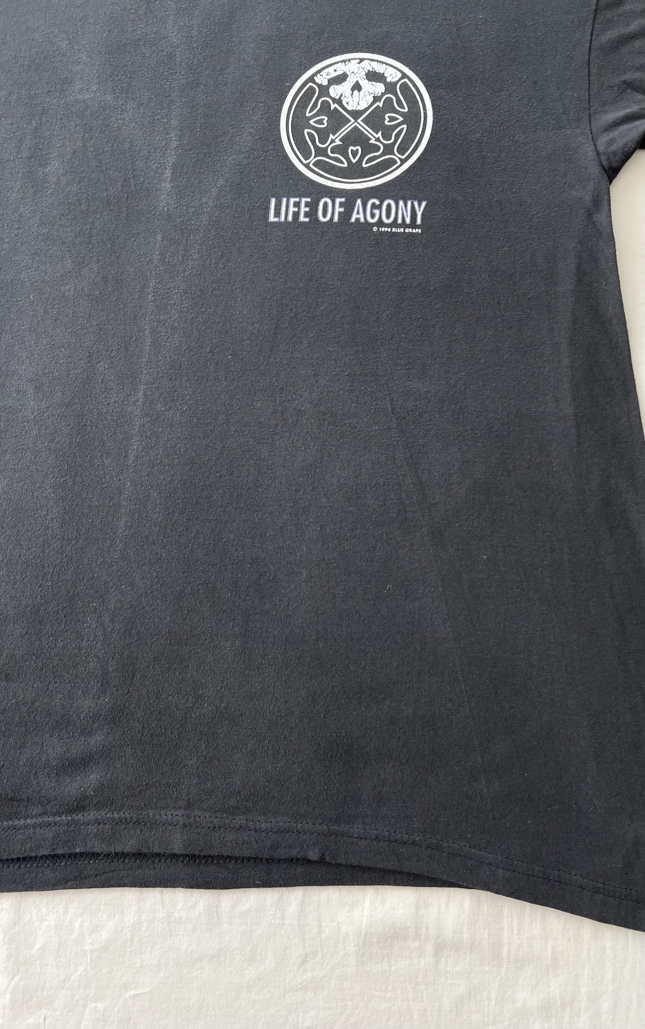 Band Tees Vintage 1994 Life of Agony Respect Brooklyn Metal Band Long Size US L / EU 52-54 / 3 - 8 Thumbnail