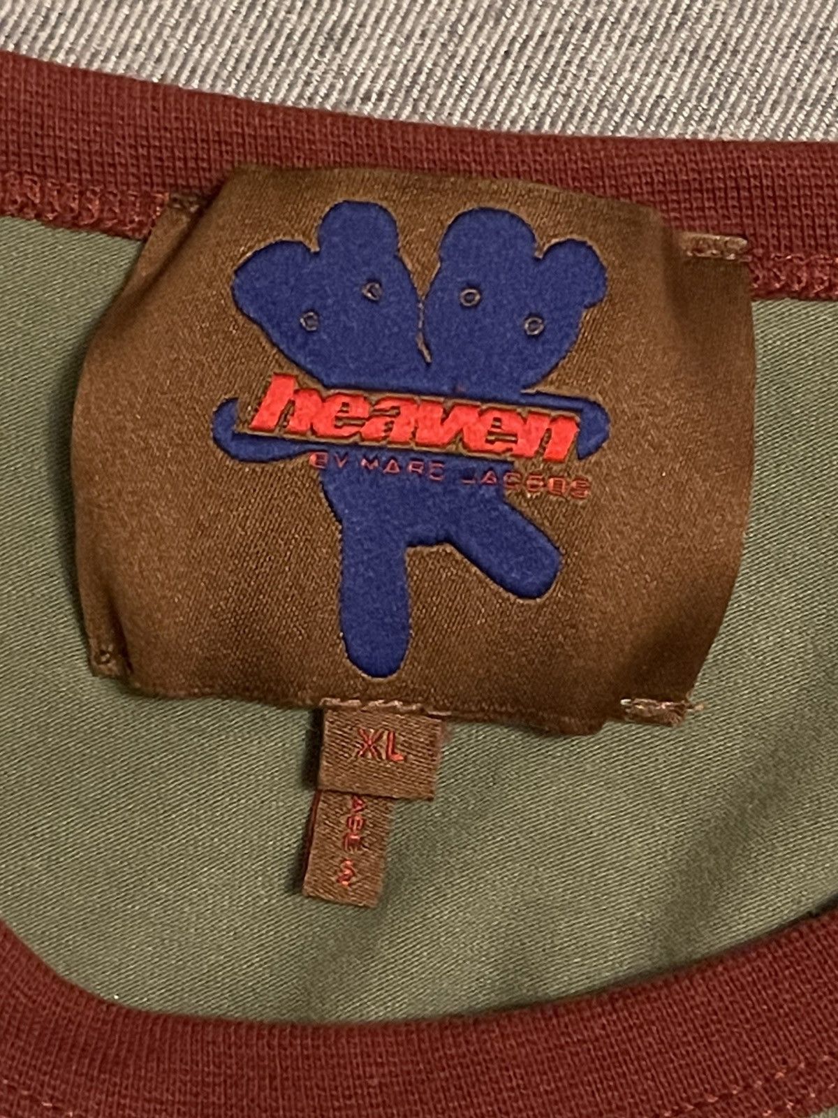 Heaven by Marc Jacobs × Marc Jacobs Heaven By Marc Jacobs Teddy Green Raglan Size US XL / EU 56 / 4 - 4 Thumbnail