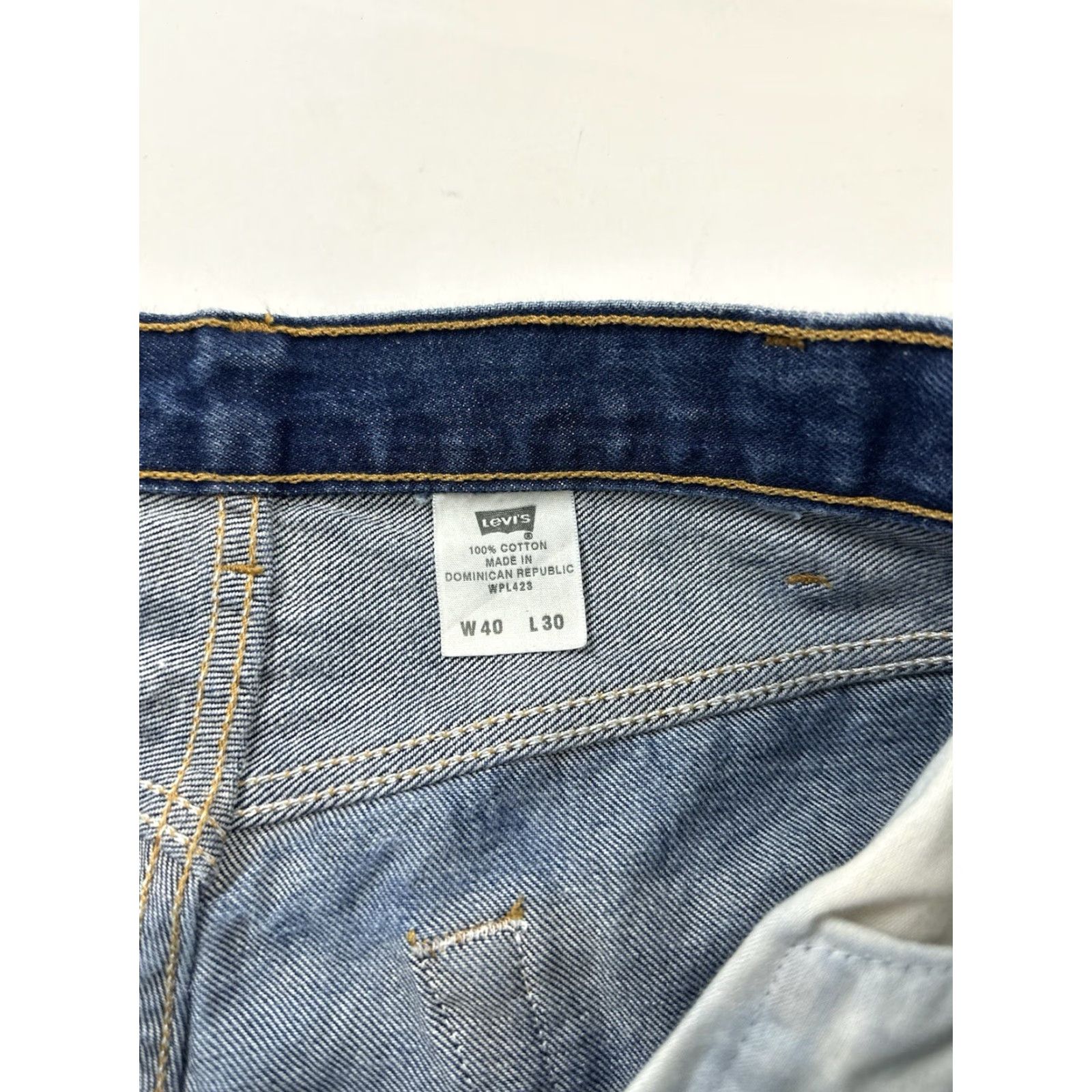 Levi's VINTAGE Levi’s 501 Jeans Mens 37x27 Blue Dark Wash 40x30 Denim Jeans Boy? Size US 37 - 6 Thumbnail