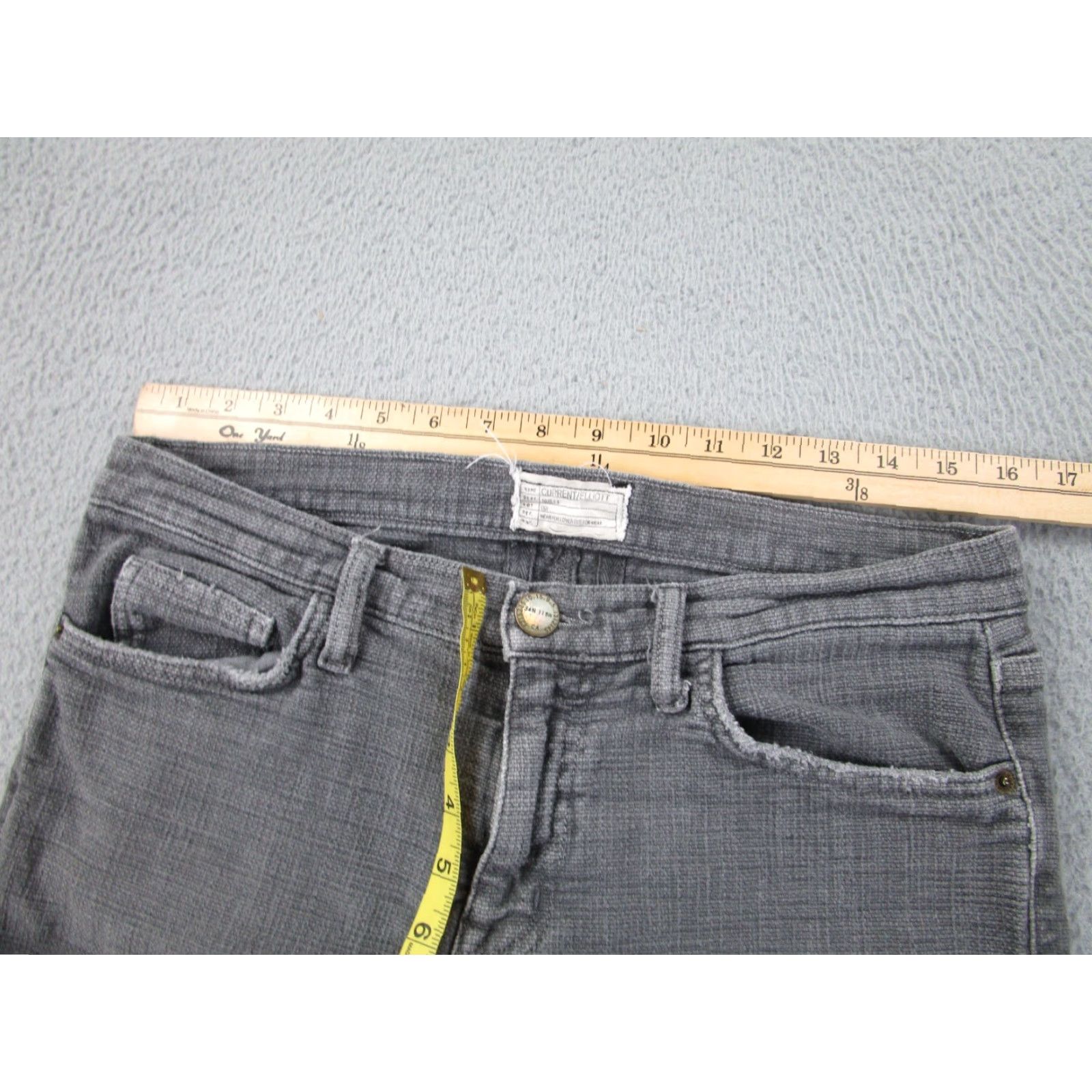 Vintage Current Elliott Pants Womens 32 Ankle Chino Boho Workwear Donegal Tweed Weave Size 24" / US 00 / IT 34 - 7 Thumbnail