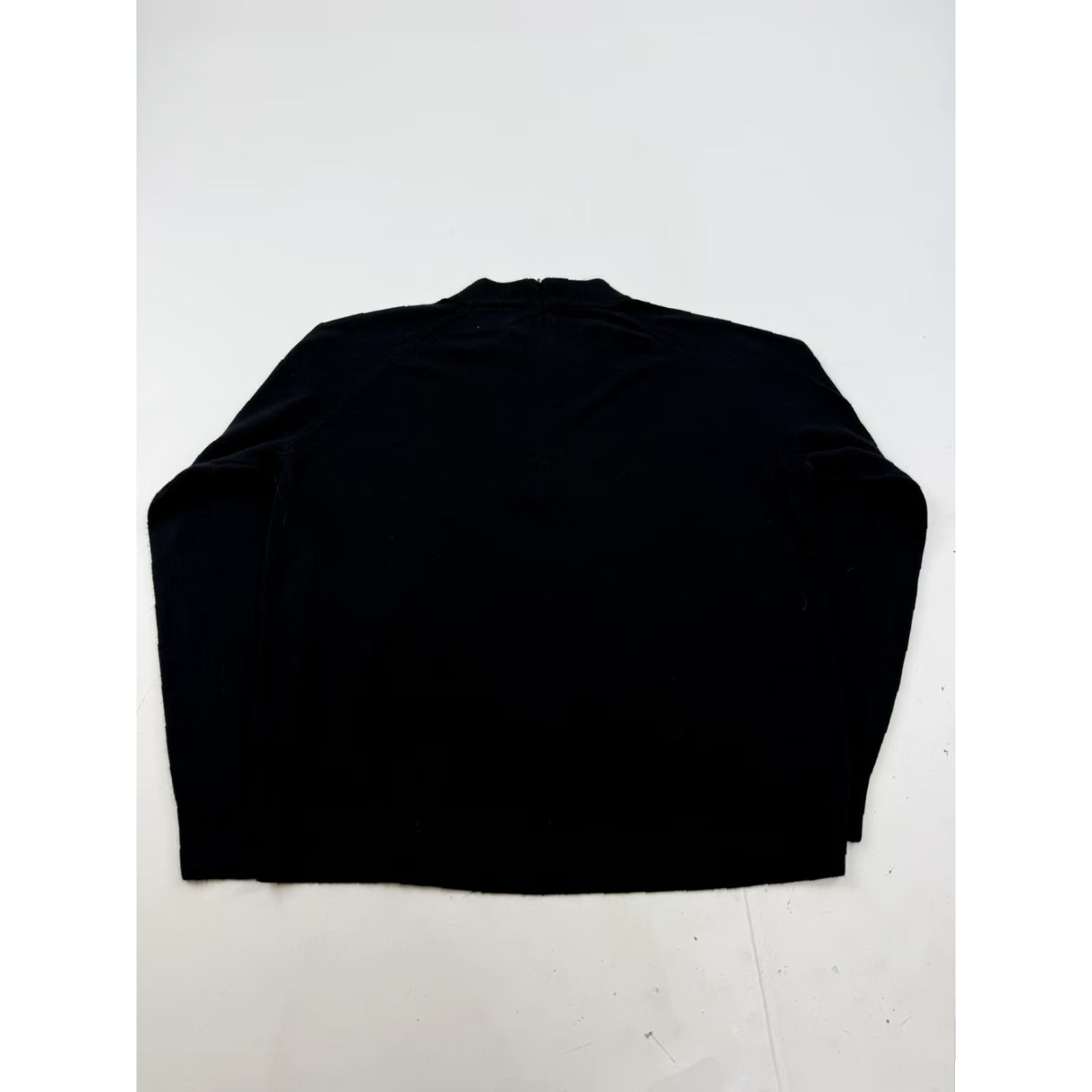 Vintage Debbie Morgan Sweater Womens Large Black Mock Neck Zip Back Knit Pullover Size L / US 10 / IT 46 - 7 Thumbnail