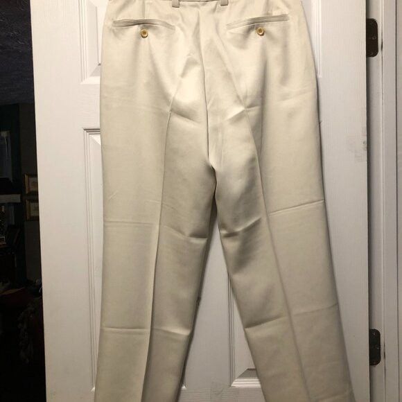 Tommy Bahama tommy Bahama men's beige silk casual pants 32/28 Size US 32 / EU 48 - 2 Thumbnail