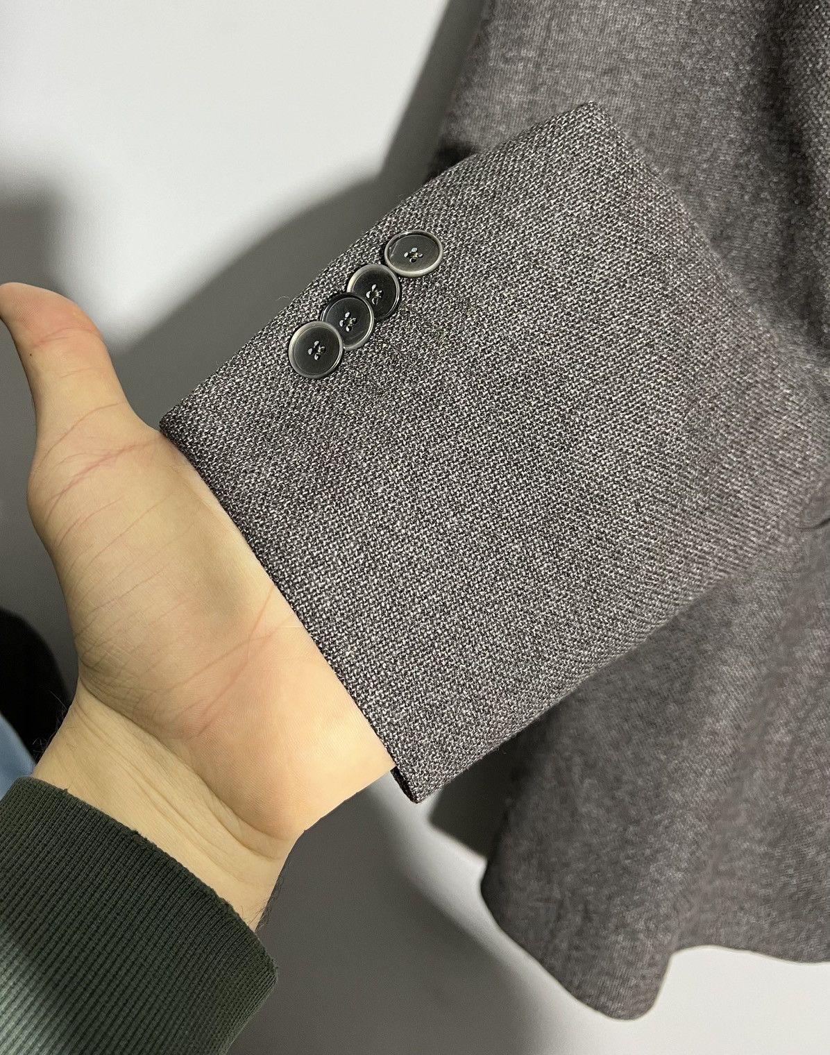 Boggi Boggi Milano Brown Gray Blazer Two Button Classic Jacket Size US XL / EU 56 / 4 - 2 Thumbnail