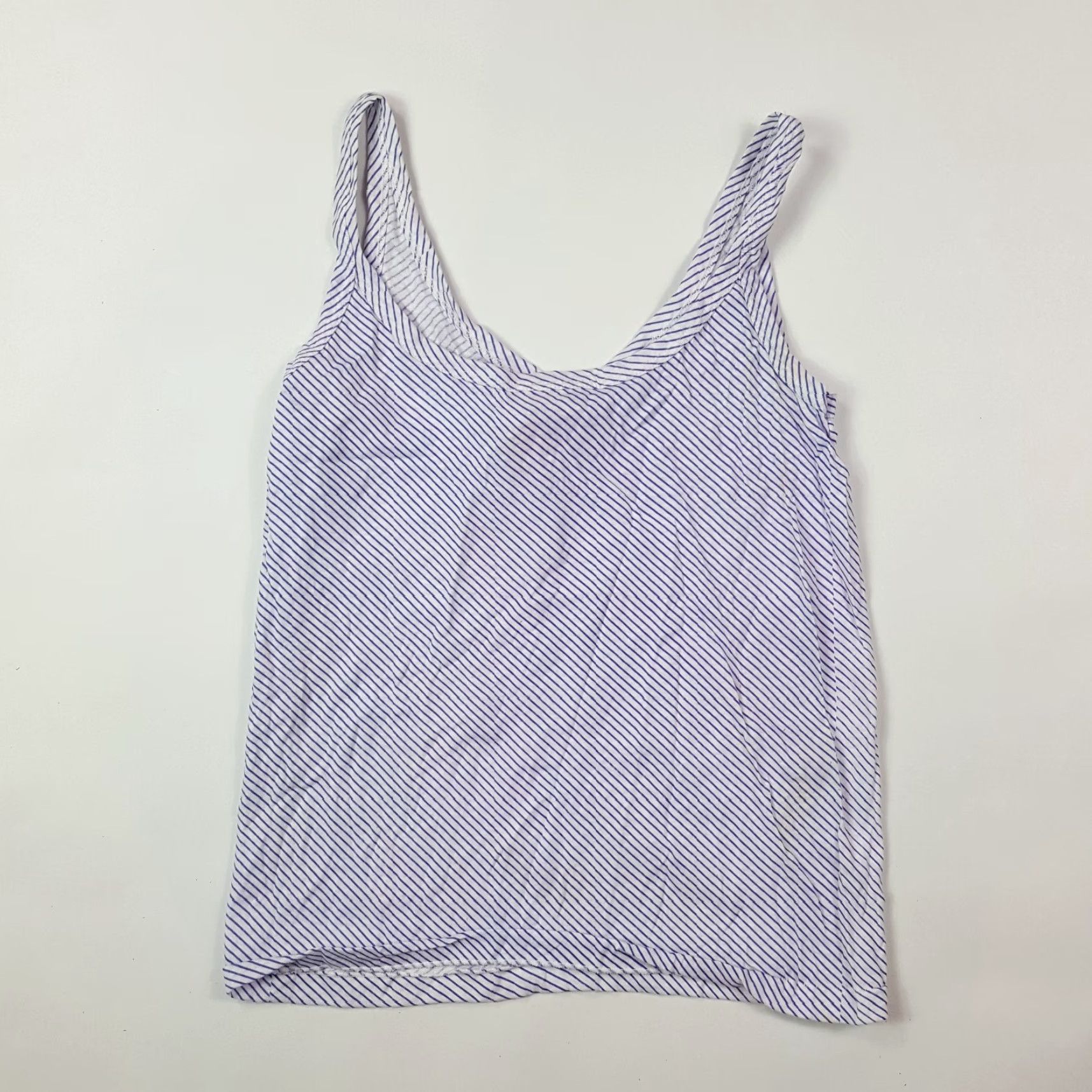 Vintage VTG 80s Purple Striped Womens Small Cami Camisole Sleep Lounge Tank Bow Lingerie Size ONE SIZE - 5 Thumbnail