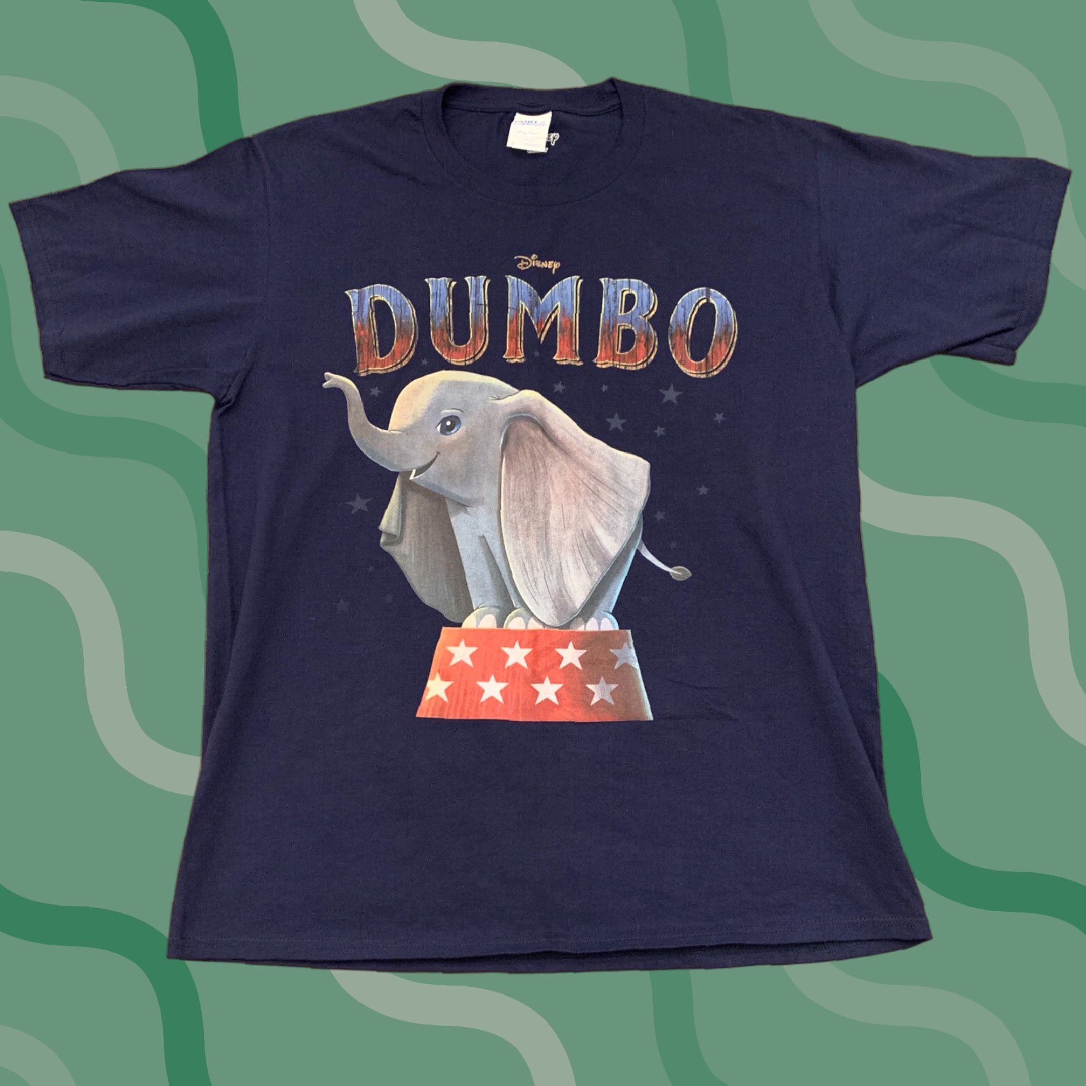 Disney VINTAGE Disney Dumbo Spellout Shirt Adult Large Blue T-Shirt Mens L Pre-owned Size US L / EU 52-54 / 3 - 1 Thumbnail