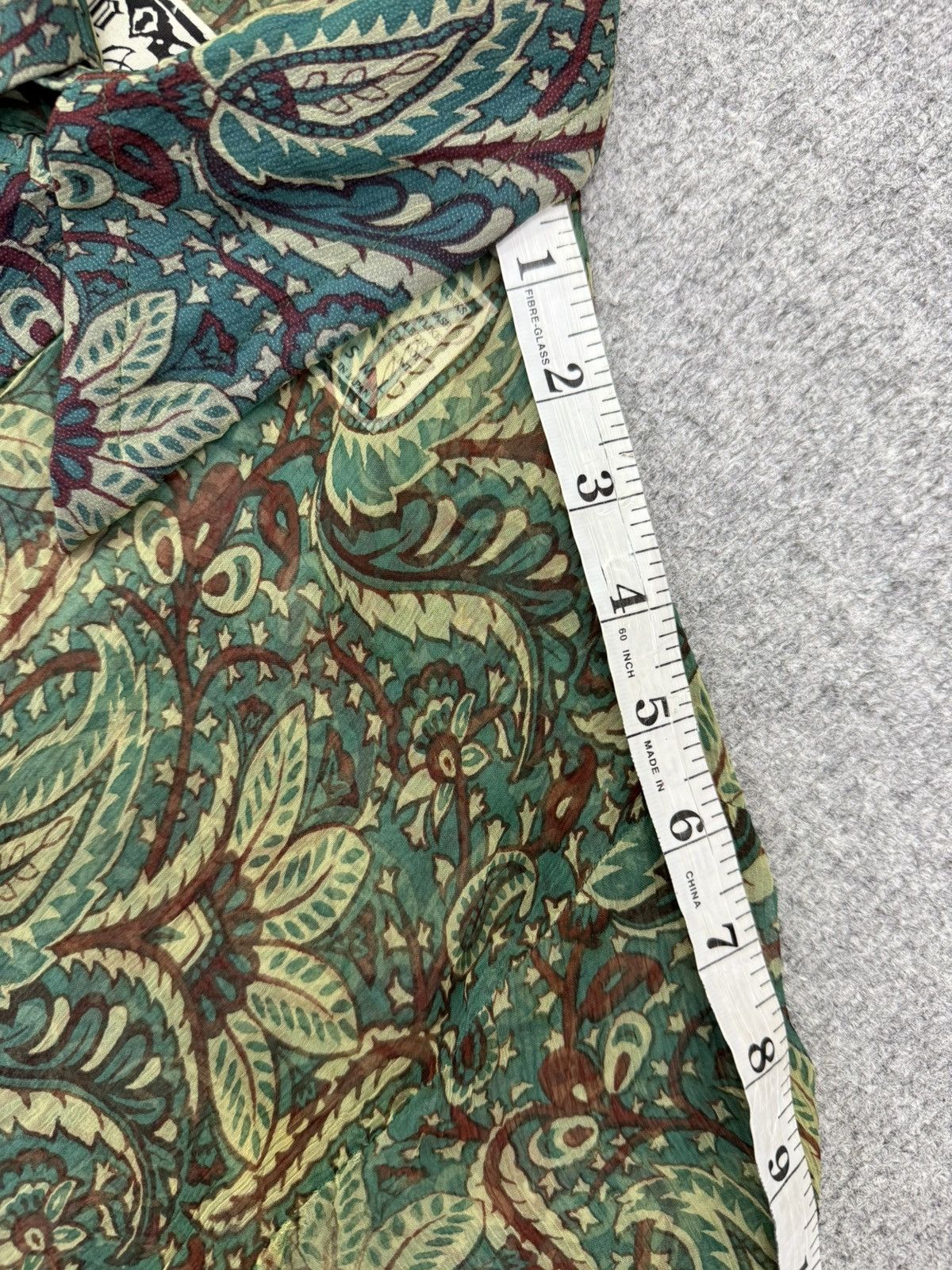 Japanese Brand Haris Rock Long Sleeve Paisley Button Ups Size S / US 4 / IT 40 - 14 Thumbnail