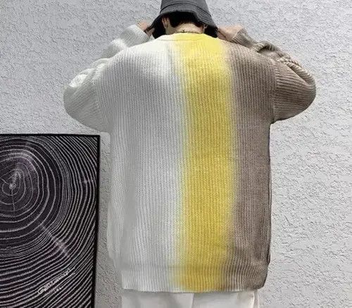 Aran Isles Knitwear New Elegant Side Striped Knitwear Jumper Sweatshirt Size US M / EU 48-50 / 2 - 2 Thumbnail