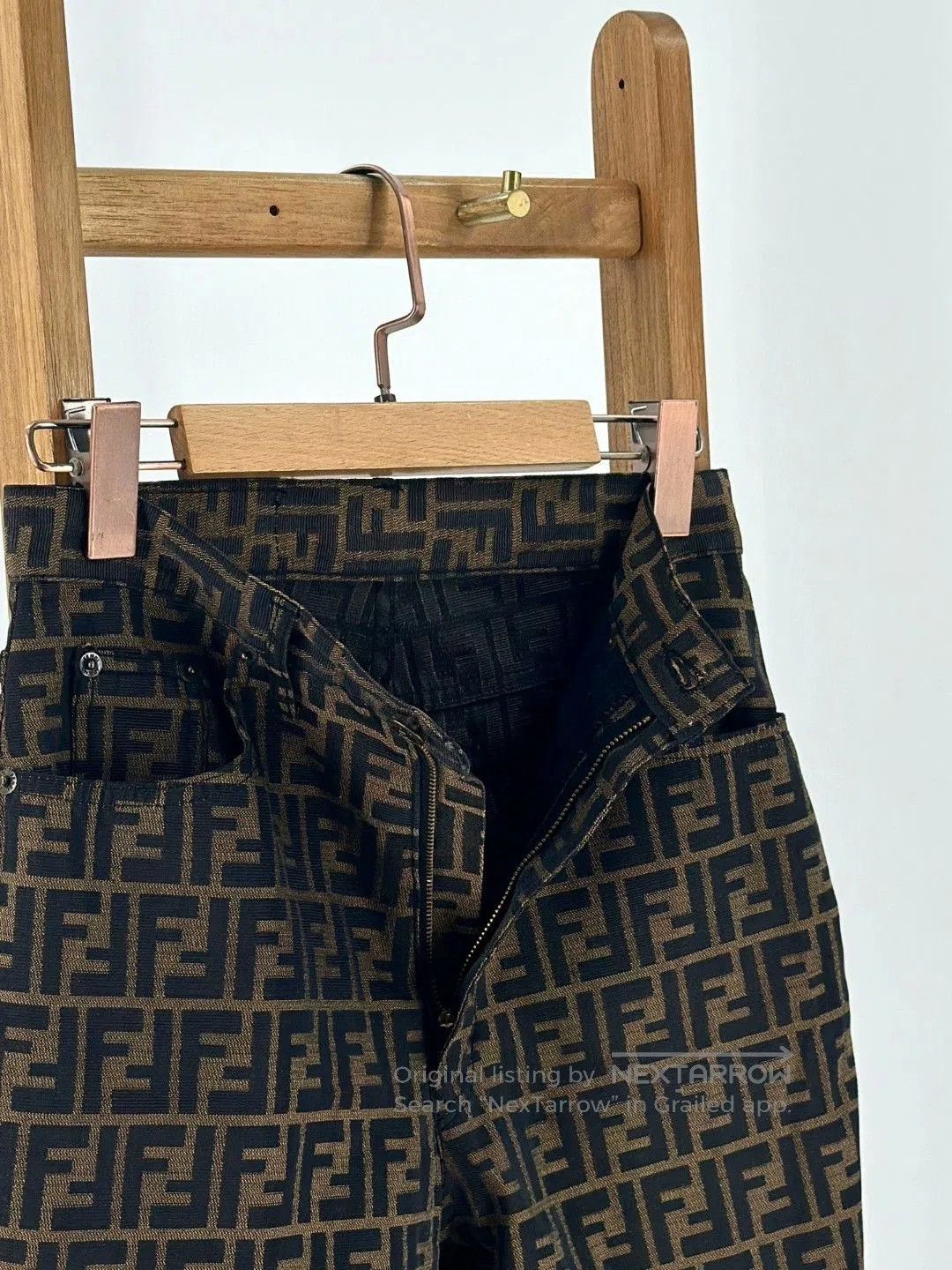 Fendi Fendi Classic Monogram Trousers. Size 28" / US 6 / IT 42 - 4 Thumbnail