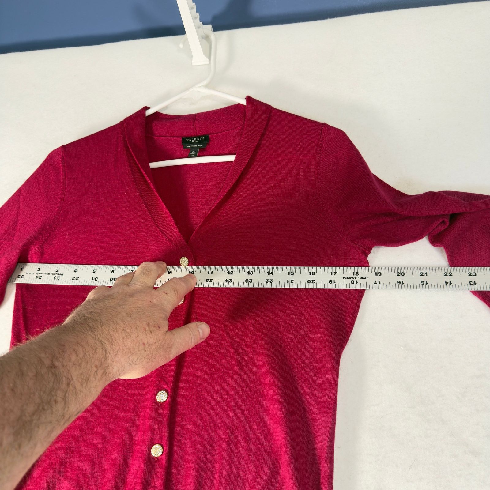 Talbots Talbots Petites 100% Merino Wool Button Up Cardigan Size SP Size ONE SIZE - 9 Thumbnail