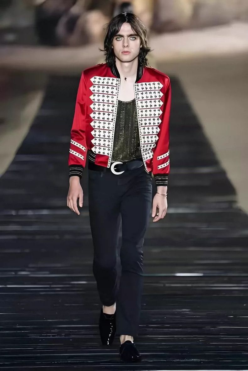 Saint Laurent Paris Saint Laurent Paris 20 Spring/Summer Runway Red Army Flower Size US L / EU 52-54 / 3 - 6 Thumbnail