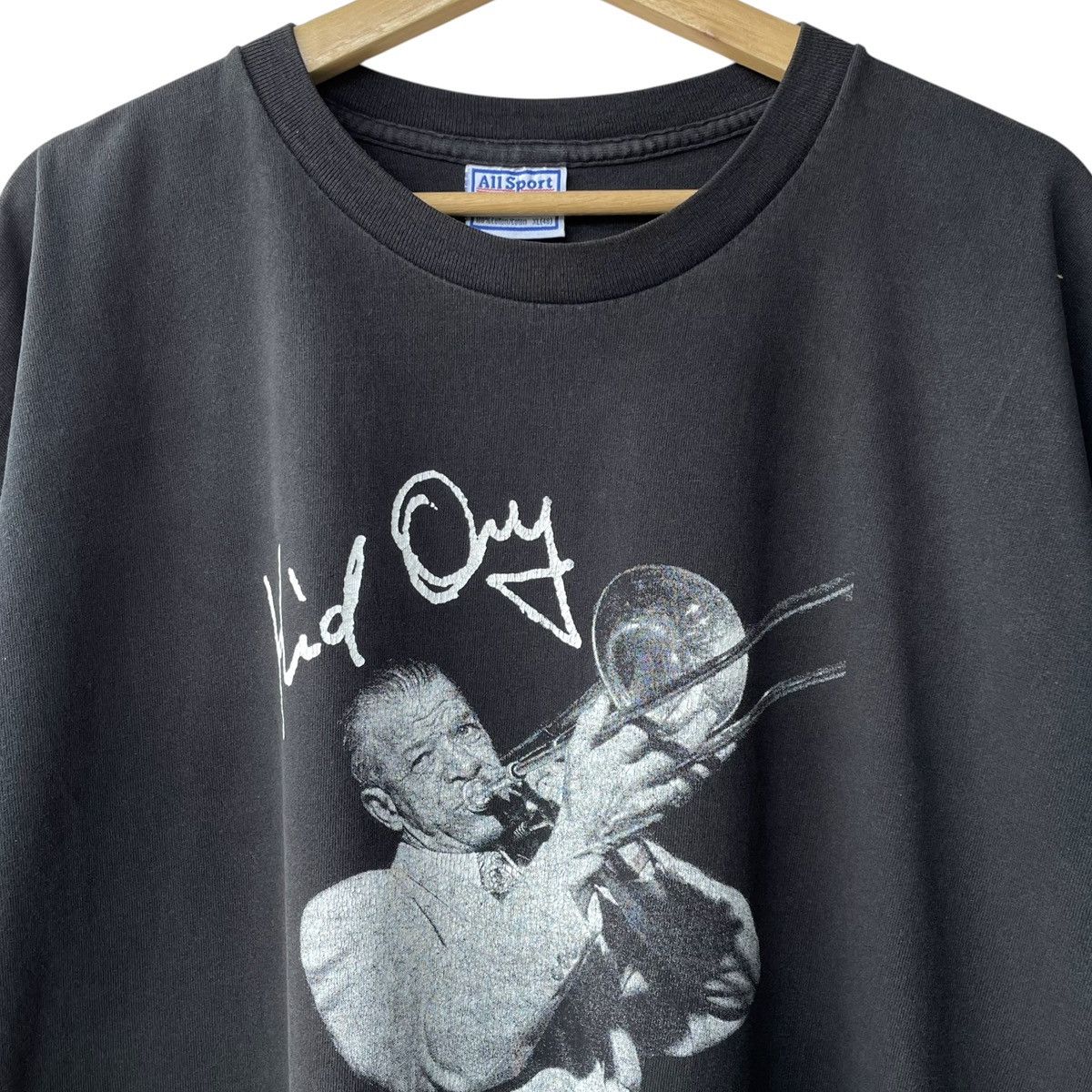 Vintage RARE! Edward Kid Ory Vintage 1990s Jazz Blues Photo Tee Size US XL / EU 56 / 4 - 3 Thumbnail
